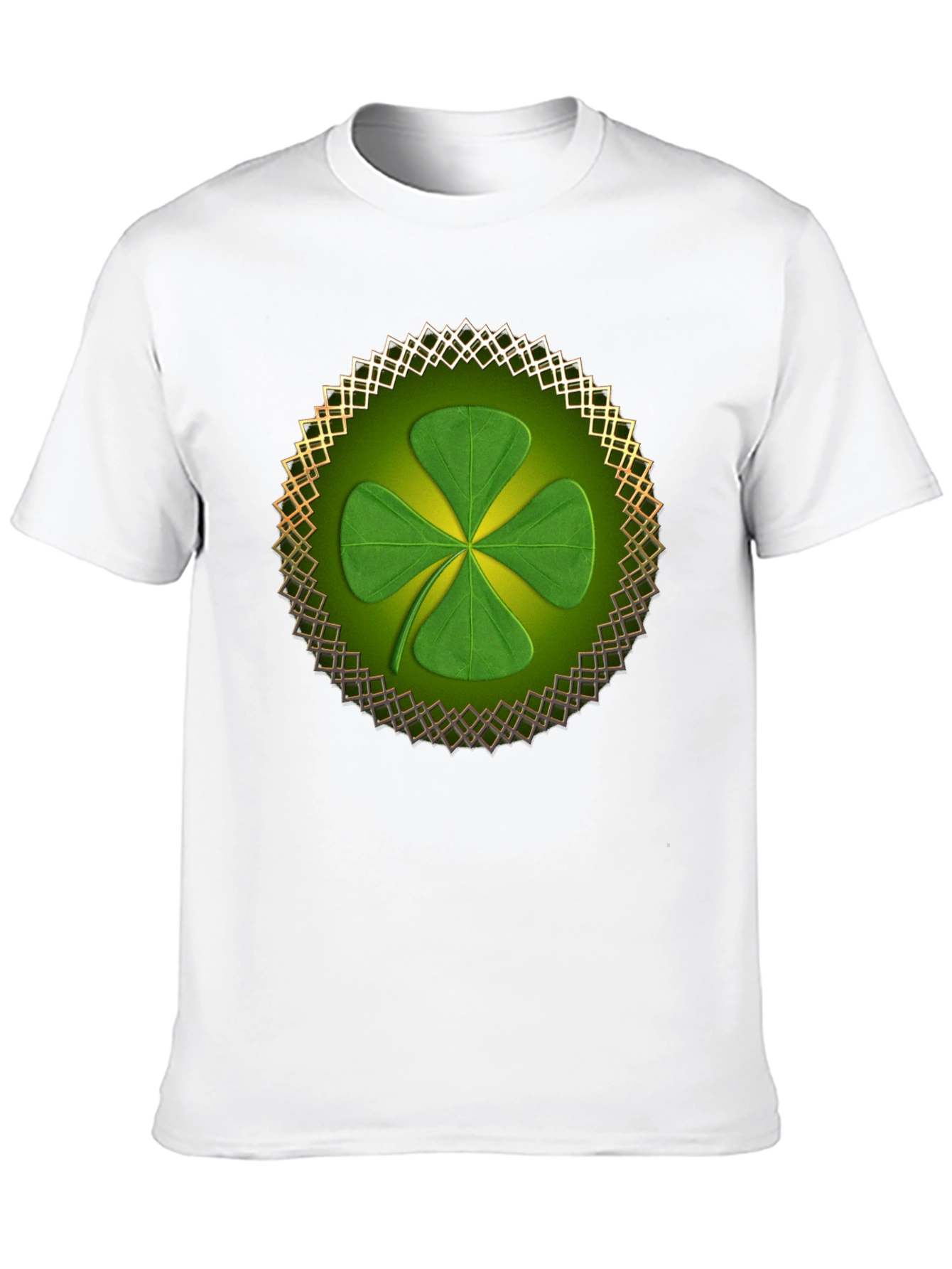 Black Shamrock Clover T-Shirt - St. Patrick's Day view 10