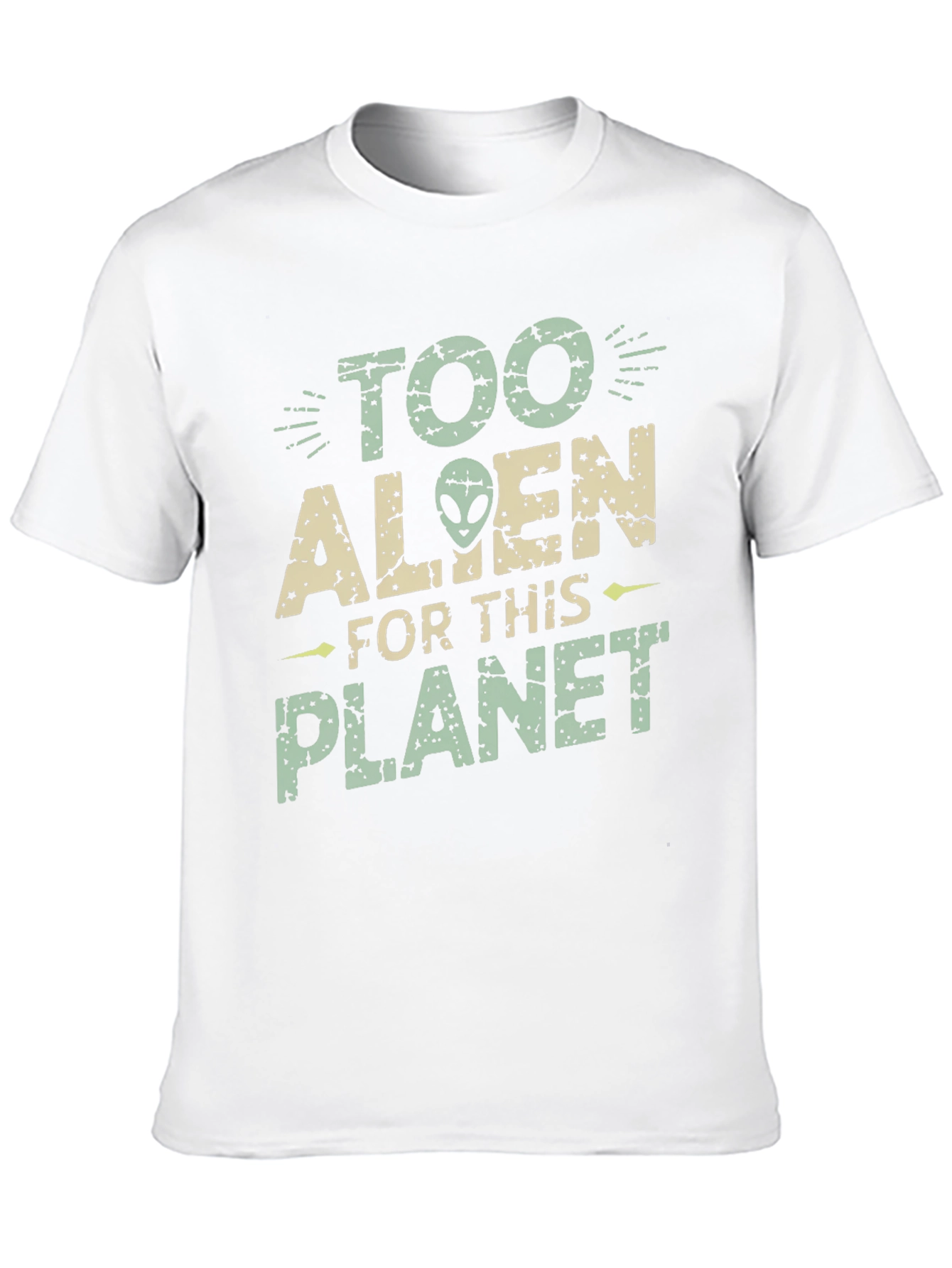 Black Too Alien for This Planet Graphic Tee view 10