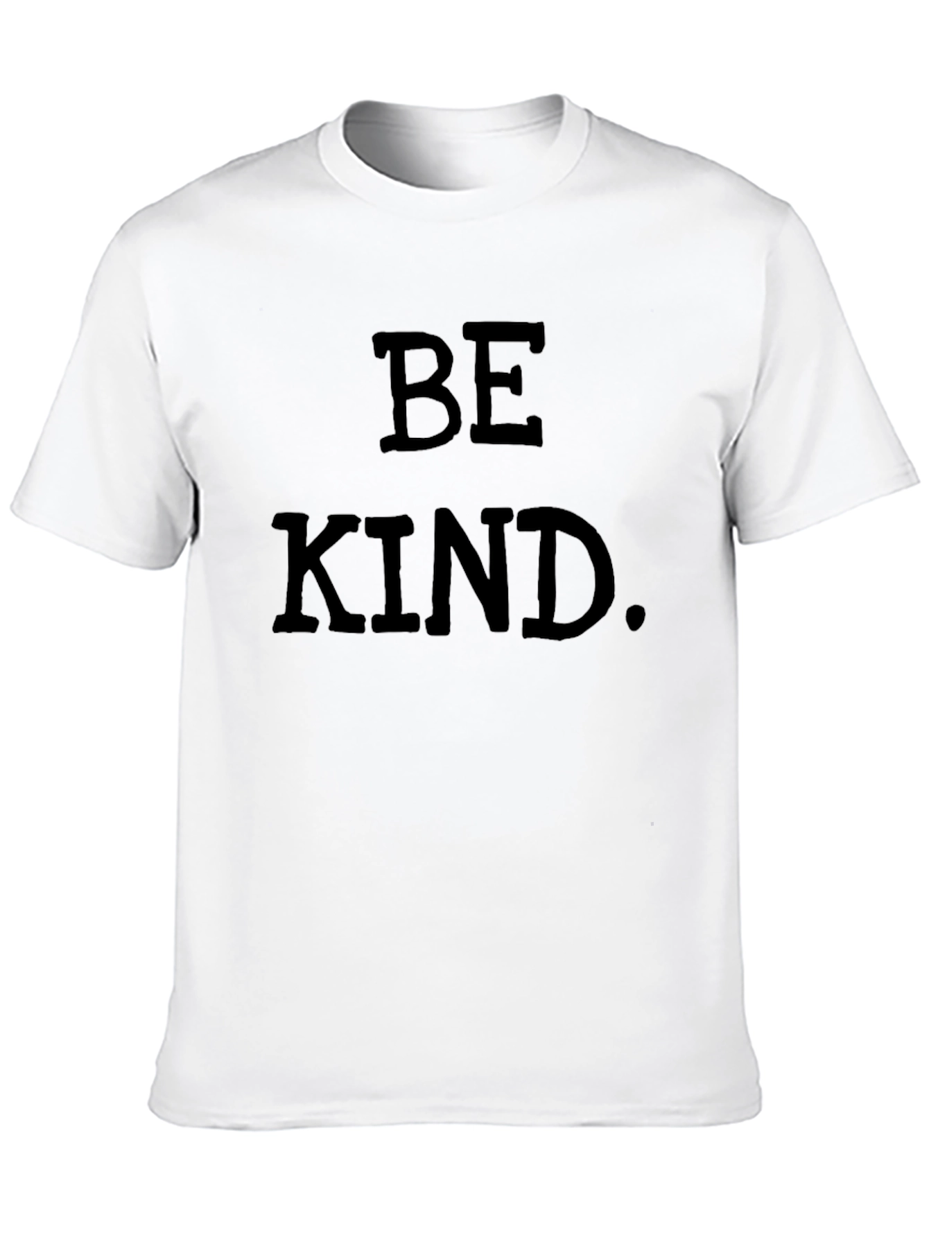 Black Be Kind T-Shirt - Classic Crew Neck Tee view 10