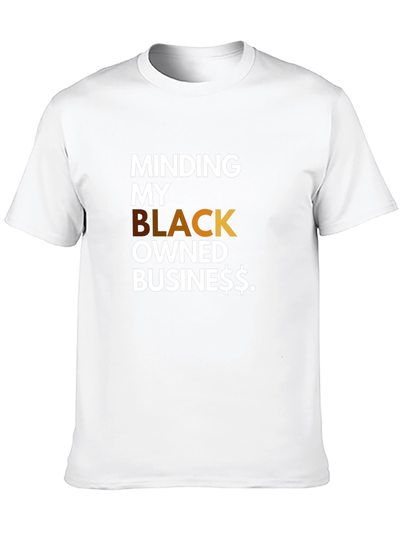 Black Minding My Black Owned Business T-Shirt view 10