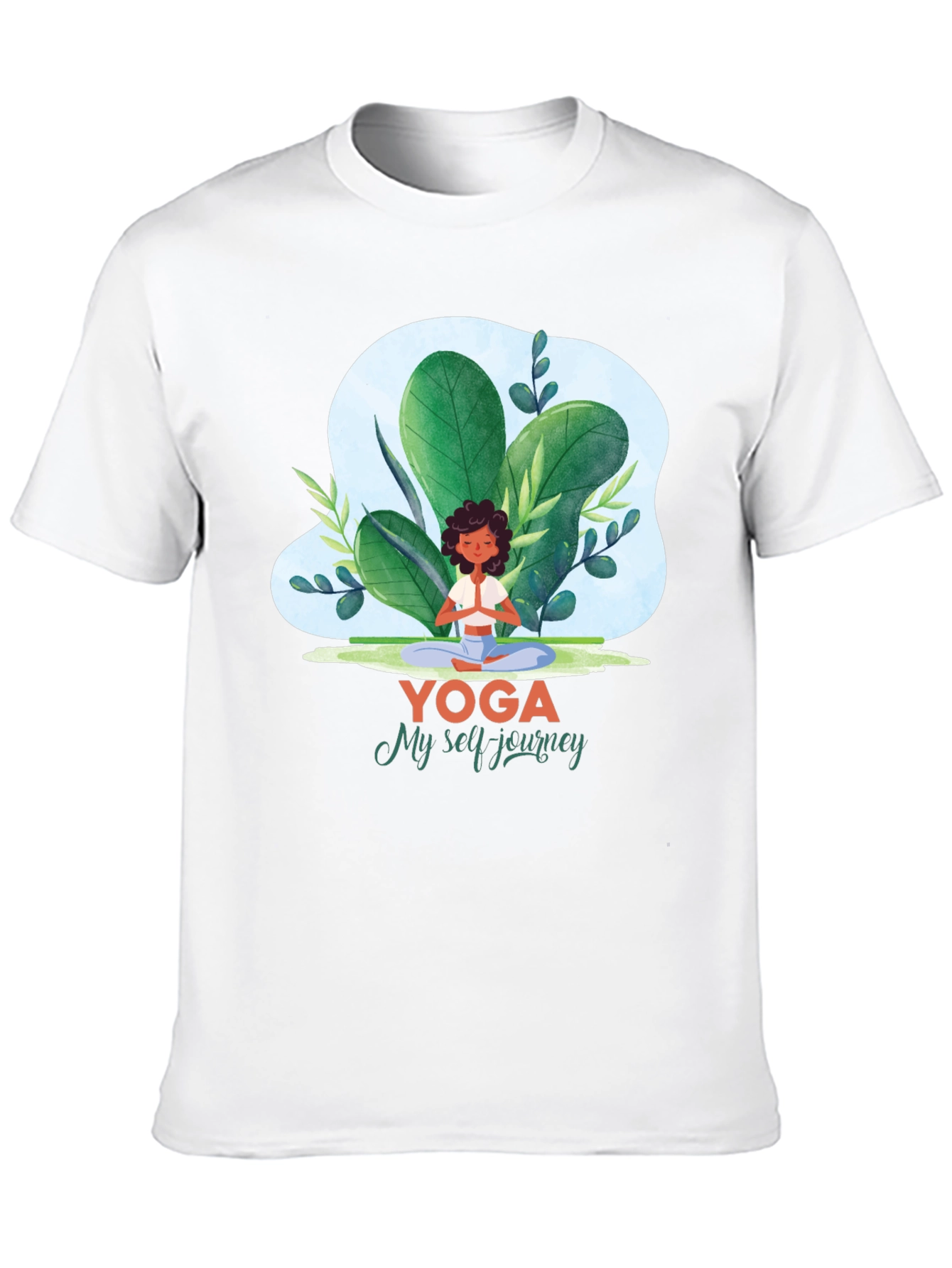 Black Yoga Journey Graphic Tee - Meditate in Style! view 10