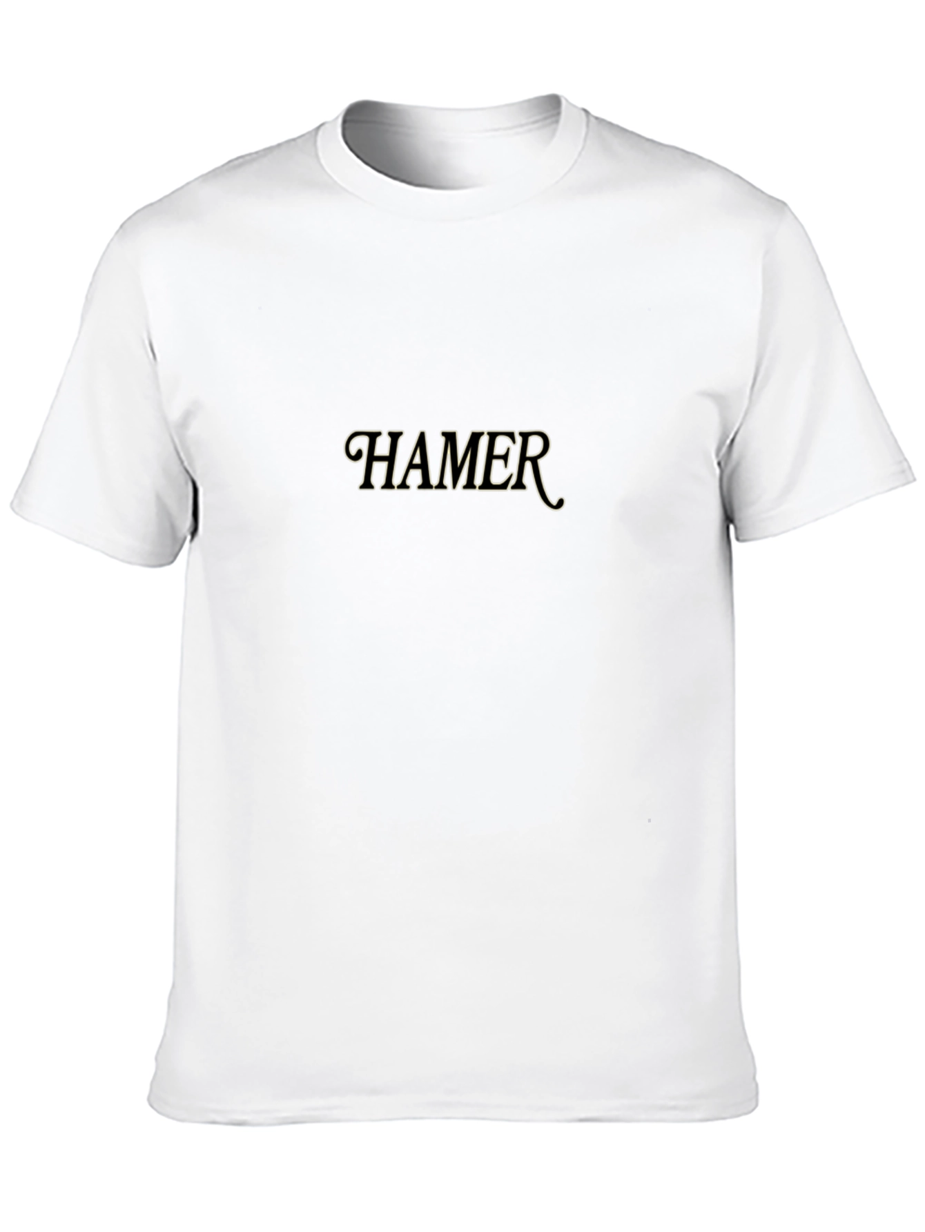 Black HAMER Graphic Print Black T-Shirt view 10