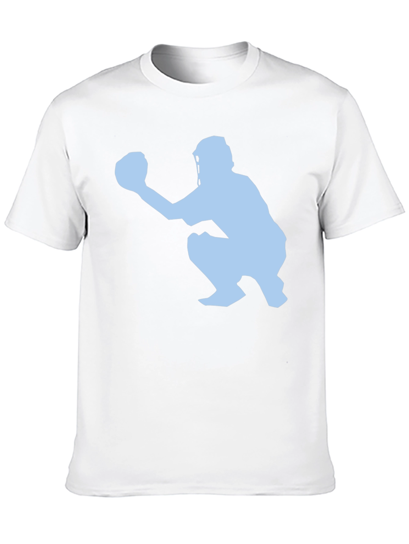 Black Baseball Catcher Graphic Tee - Black view 10