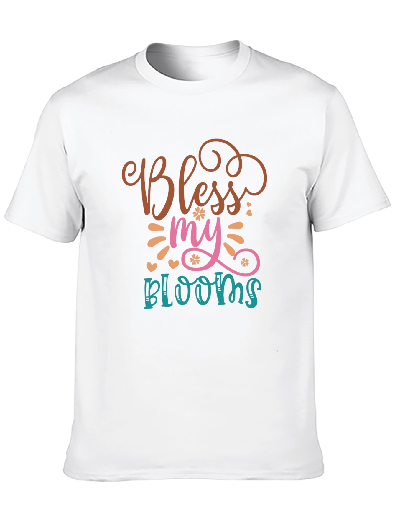 Black Bless My Blooms T-Shirt - Graphic Tee view 10
