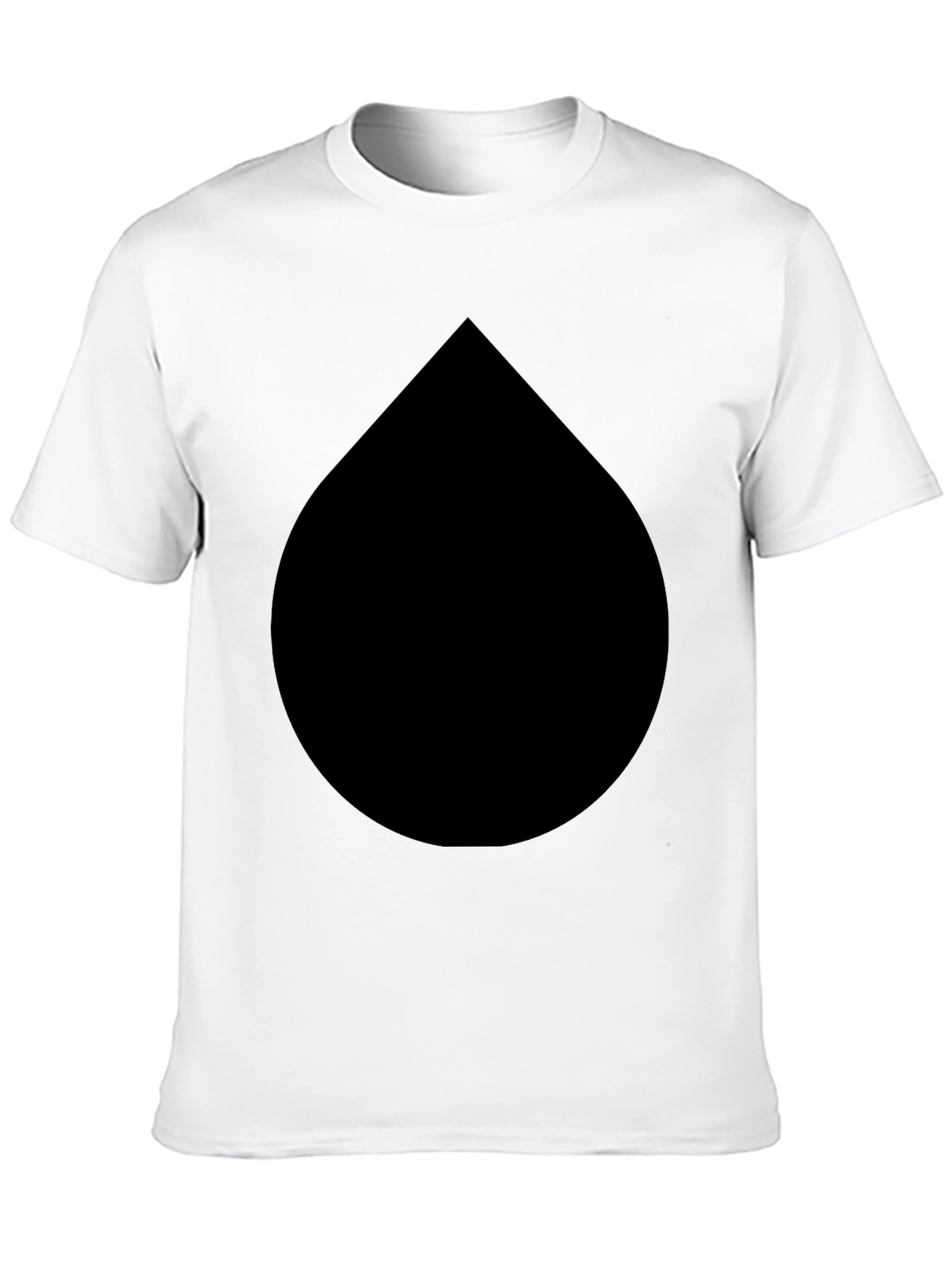 Black Black Drop Graphic Tee - Modern Minimalist Style view 10