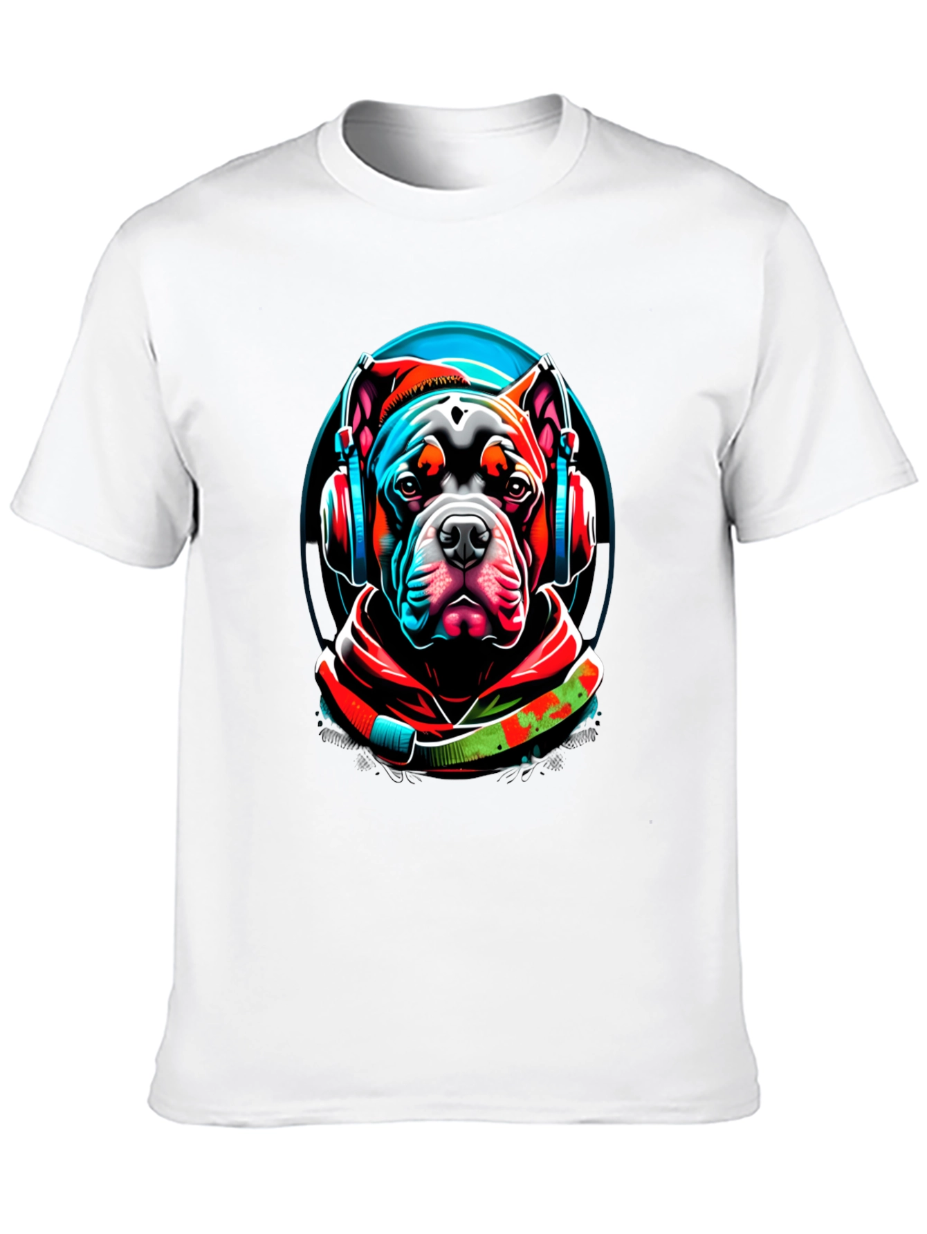 Black Dog DJ Graphic T-Shirt - Cool Canine Style view 10
