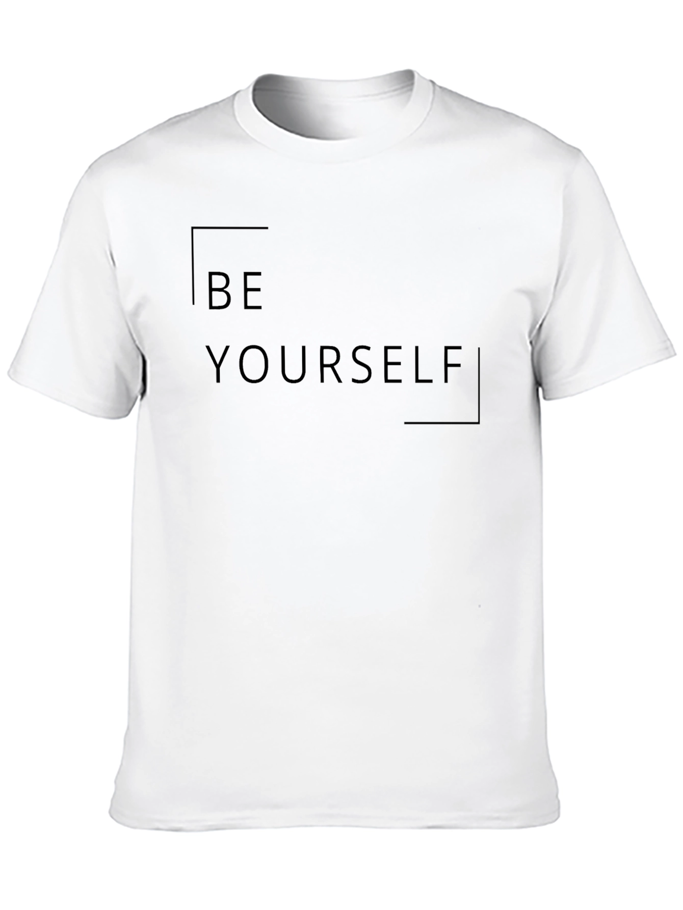 Black Be Yourself Black Graphic Tee view 10