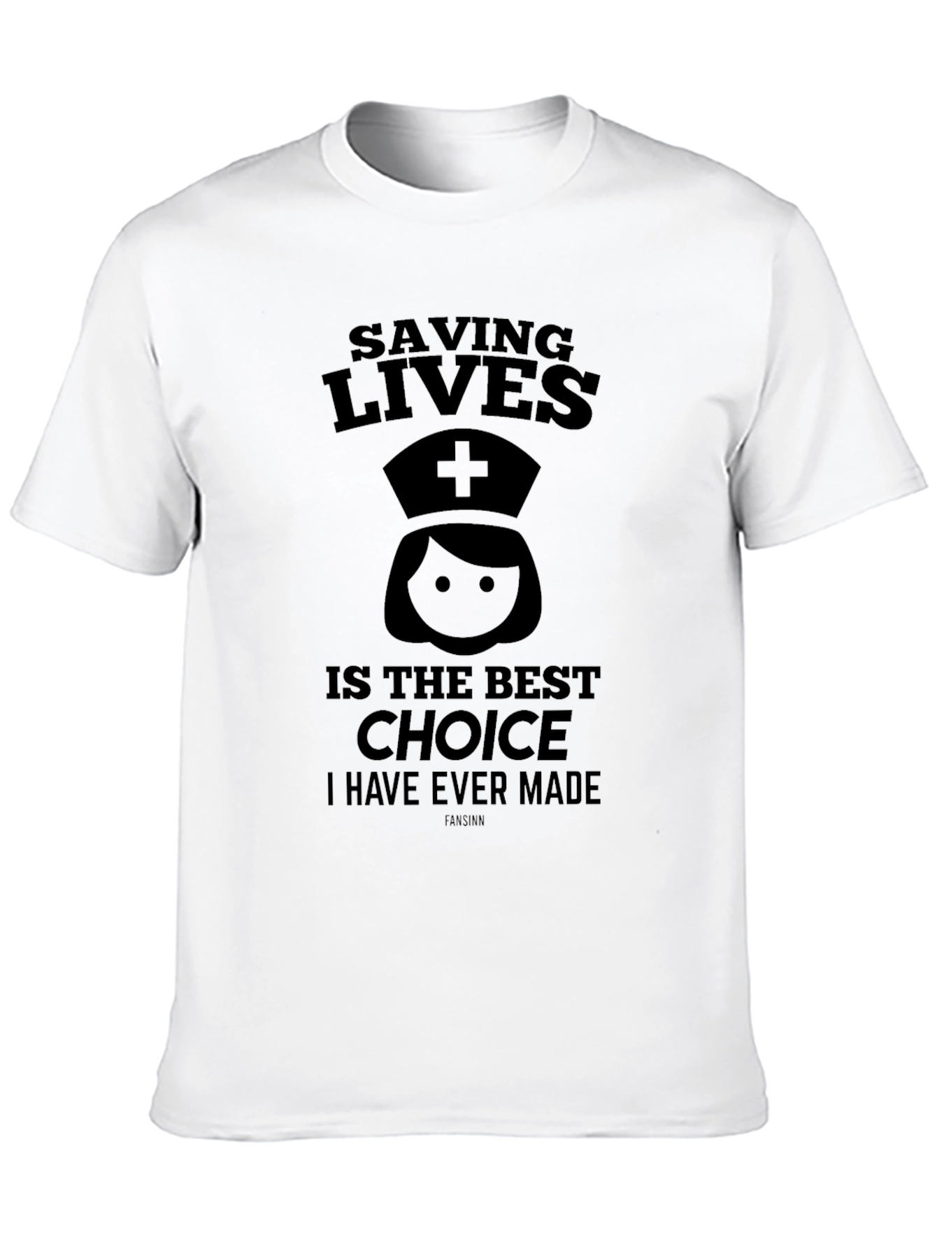 Black Saving Lives Nurse Graphic Black T-Shirt view 10