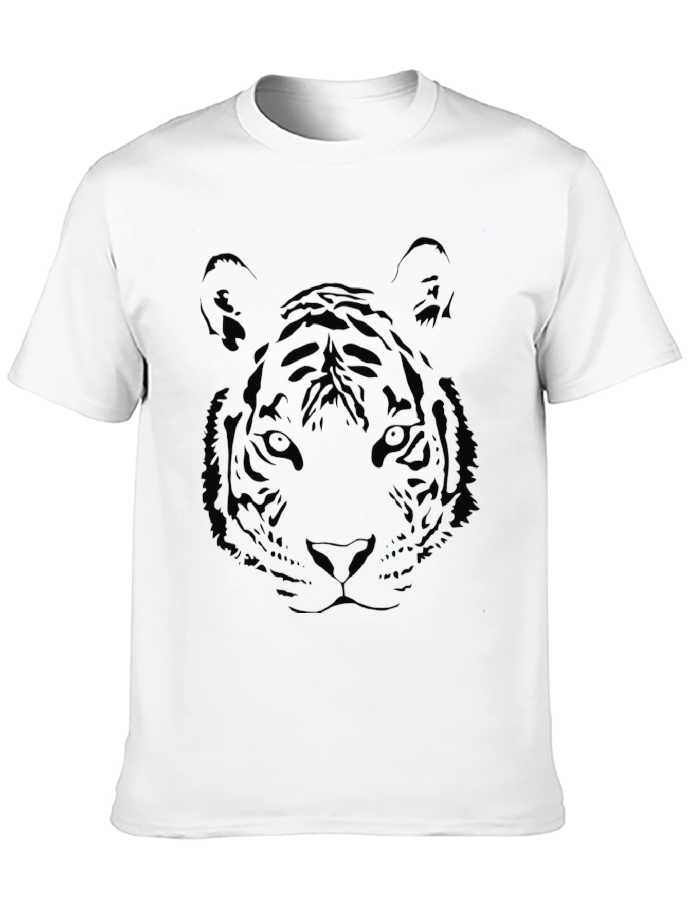Black Black Tiger Graphic Print T-Shirt view 10