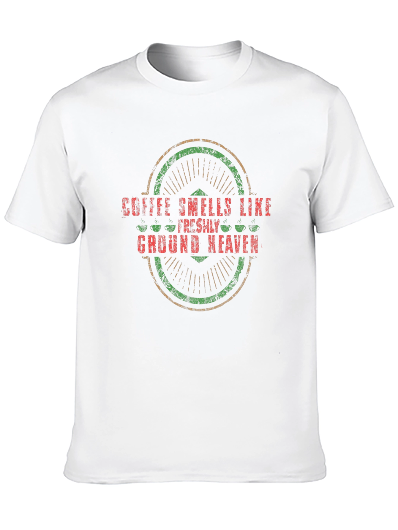 Black Coffee Smells Like Ground Heaven Graphic Tee view 10