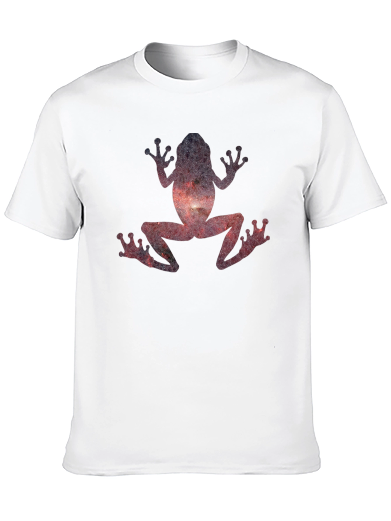 Black Galaxy Frog Graphic Tee - Black Cotton T-Shirt view 10