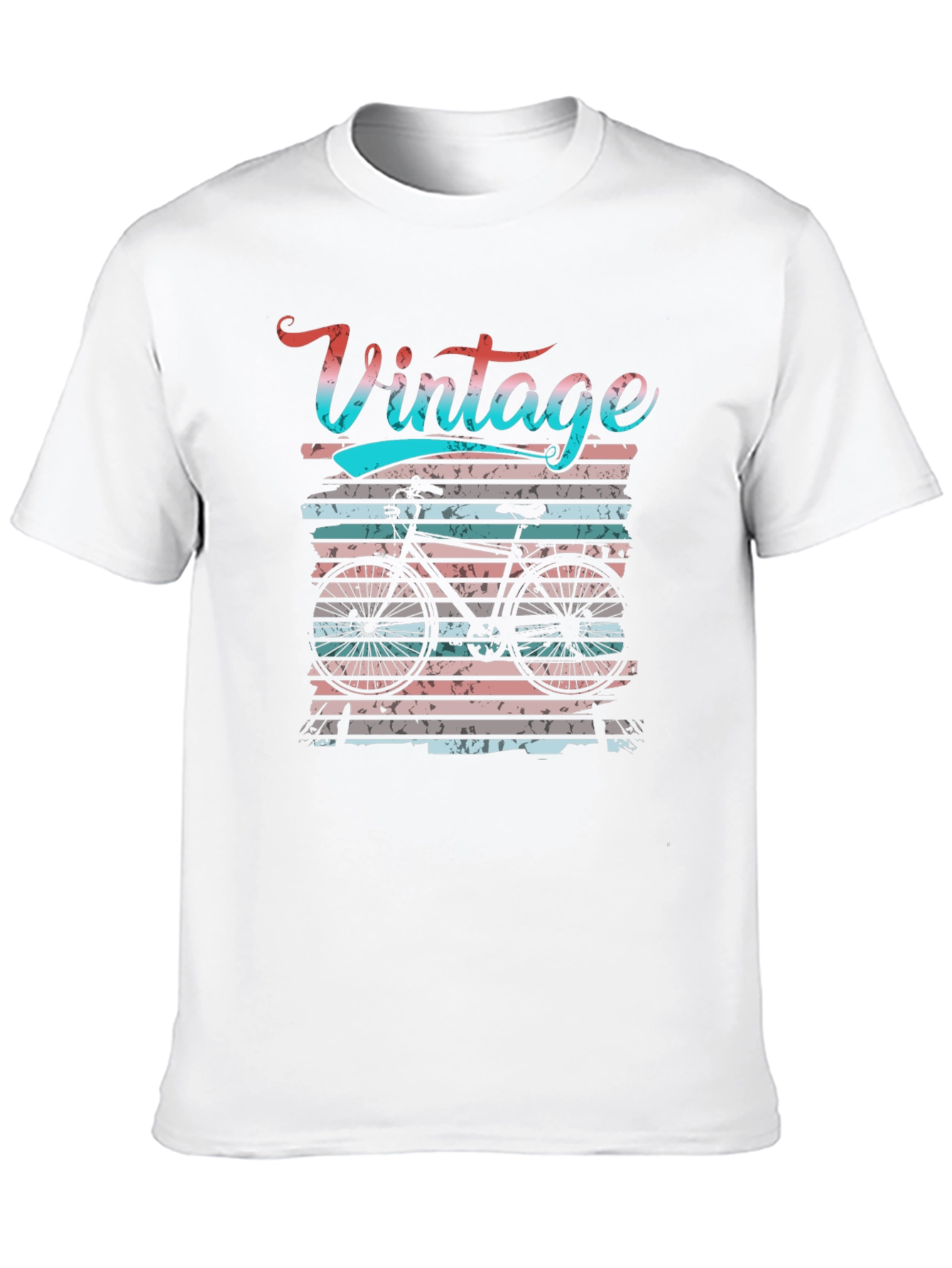 Black Vintage Bicycle Graphic T-Shirt view 10