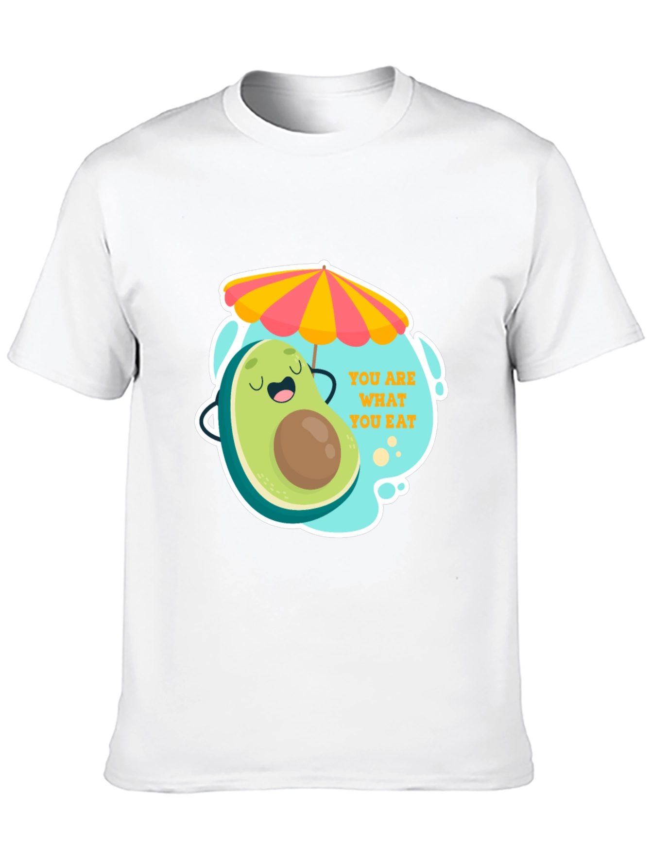 Black Funny Avocado Graphic Tee - You Are What You Eat! view 10