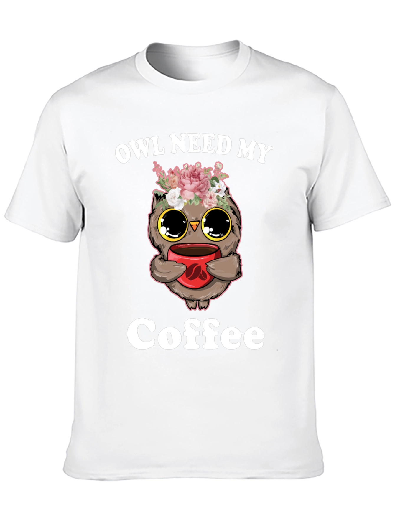 Black Owl Need My Coffee T-Shirt view 10