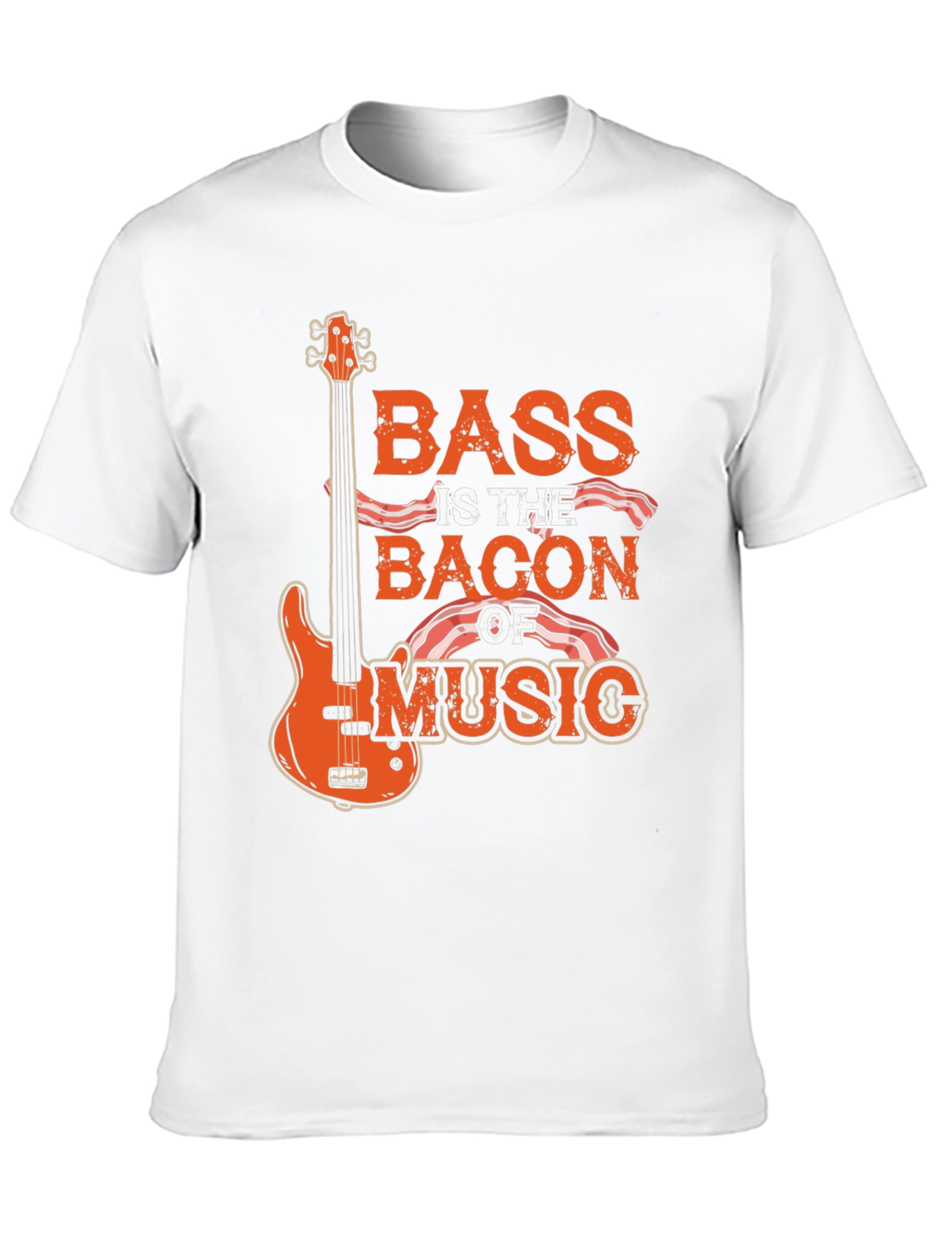 Black Bass is the Bacon of Music T-Shirt - Novelty Tee view 10