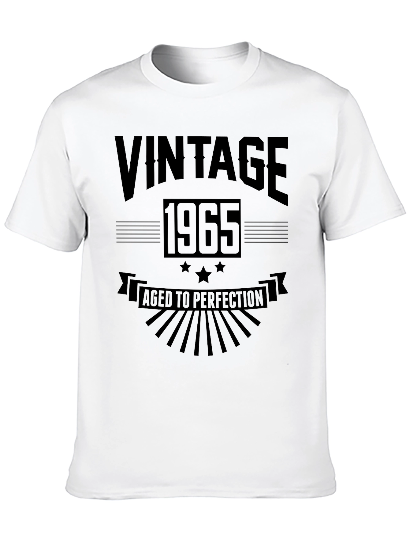 Black Vintage 1965 Aged to Perfection T-Shirt view 10