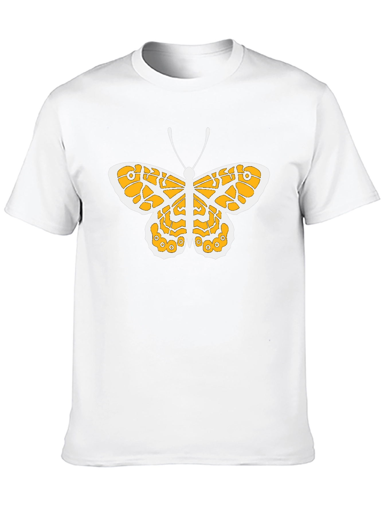 Black Butterfly Graphic Tee - Stylish Men's Black T-Shirt view 10