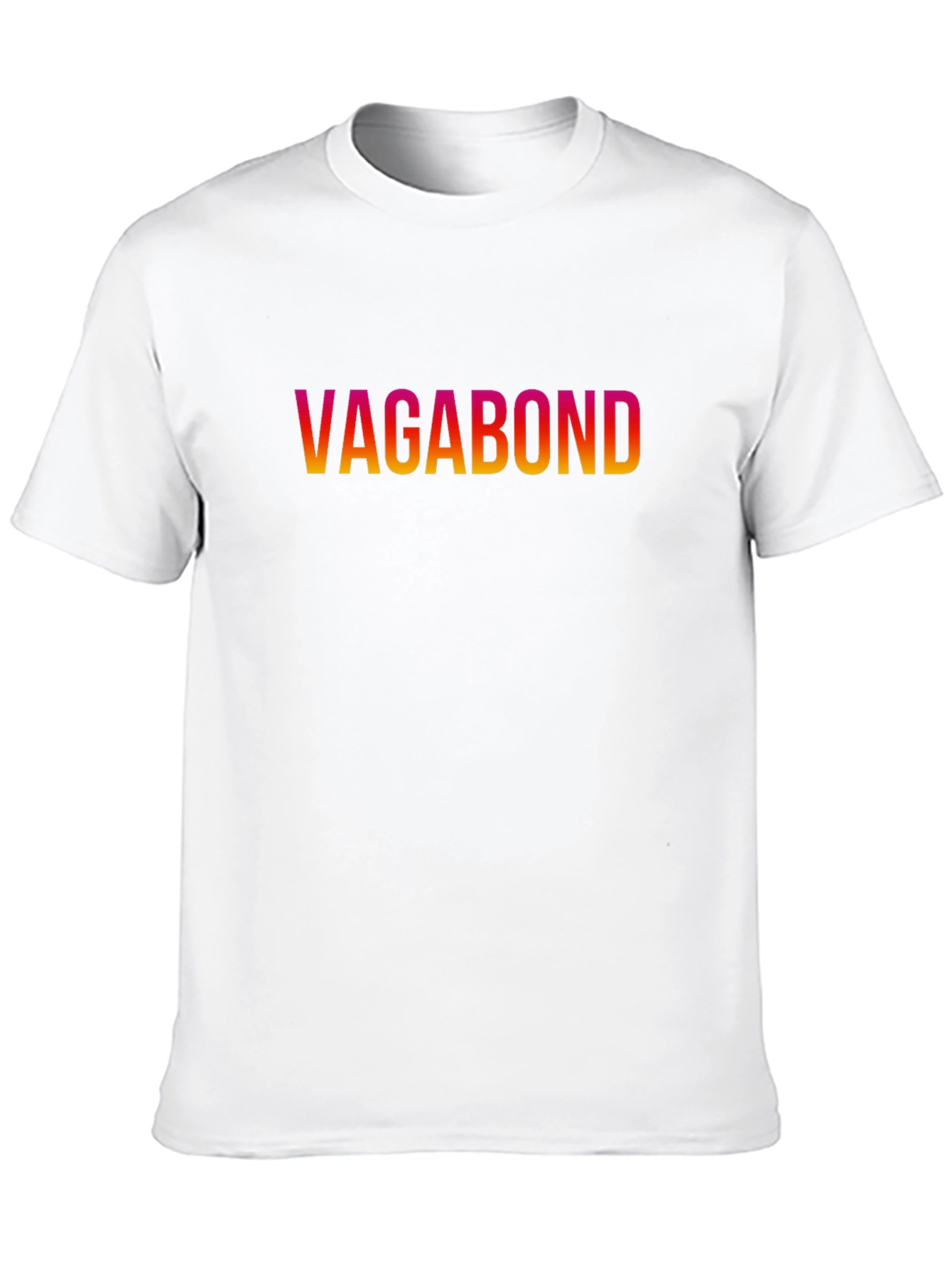 Black Vagabond Gradient Text Tee view 10
