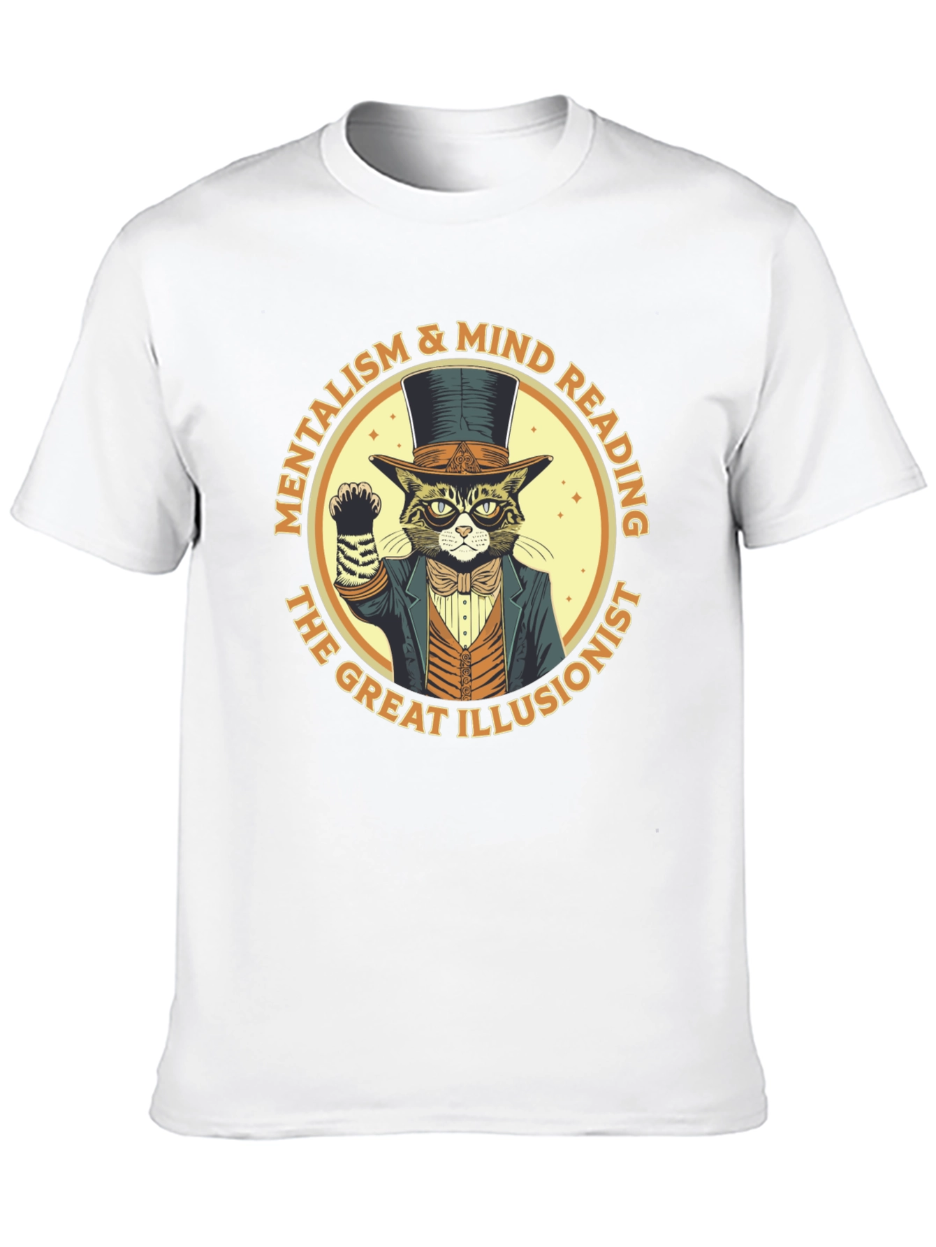 Black Mentalism & Mind Reading Cat T-Shirt view 10