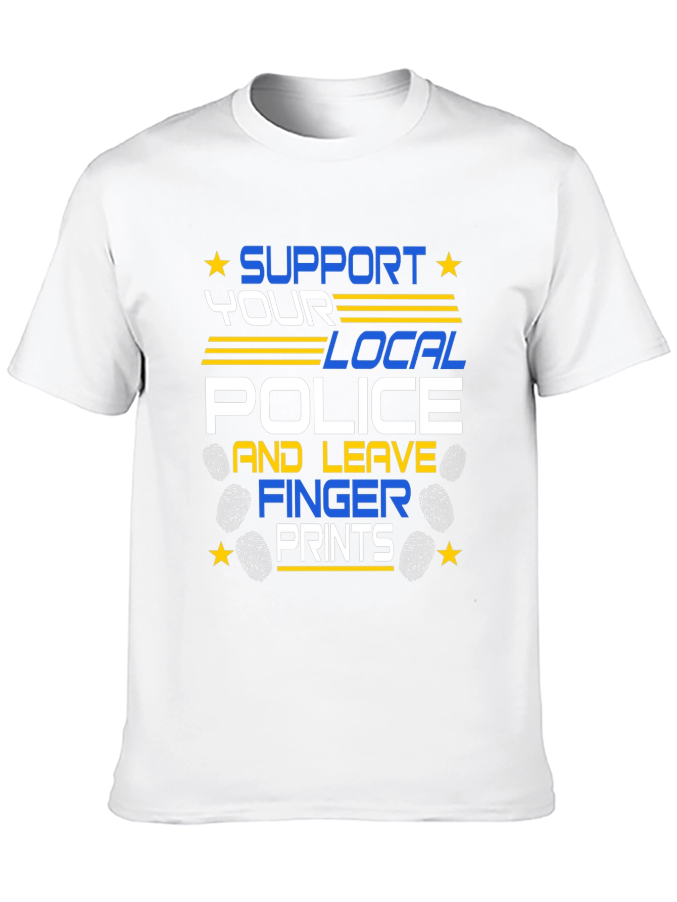 Black Support Local Police Graphic T-Shirt view 10