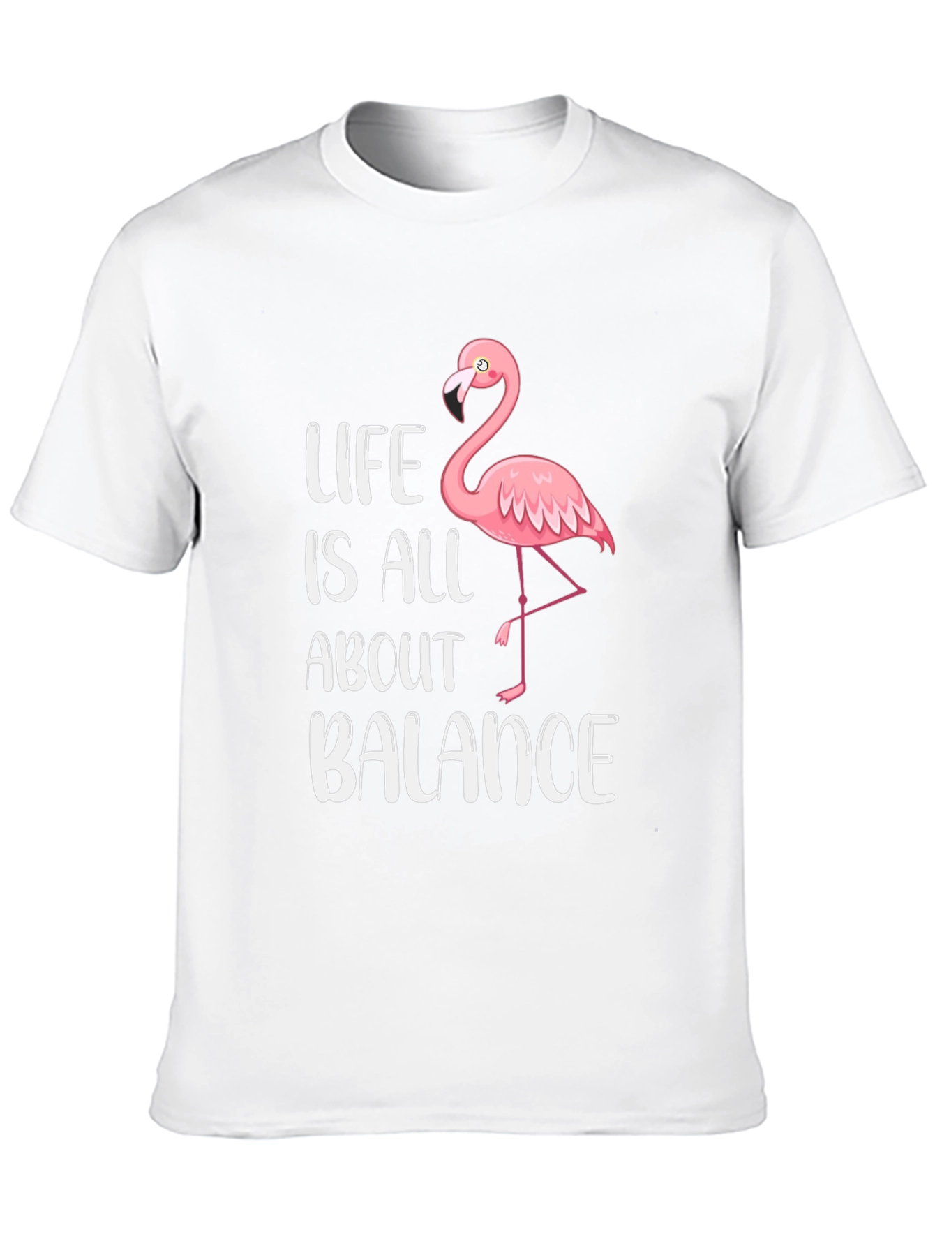Black Life is All About Balance Flamingo Graphic T-Shirt view 10