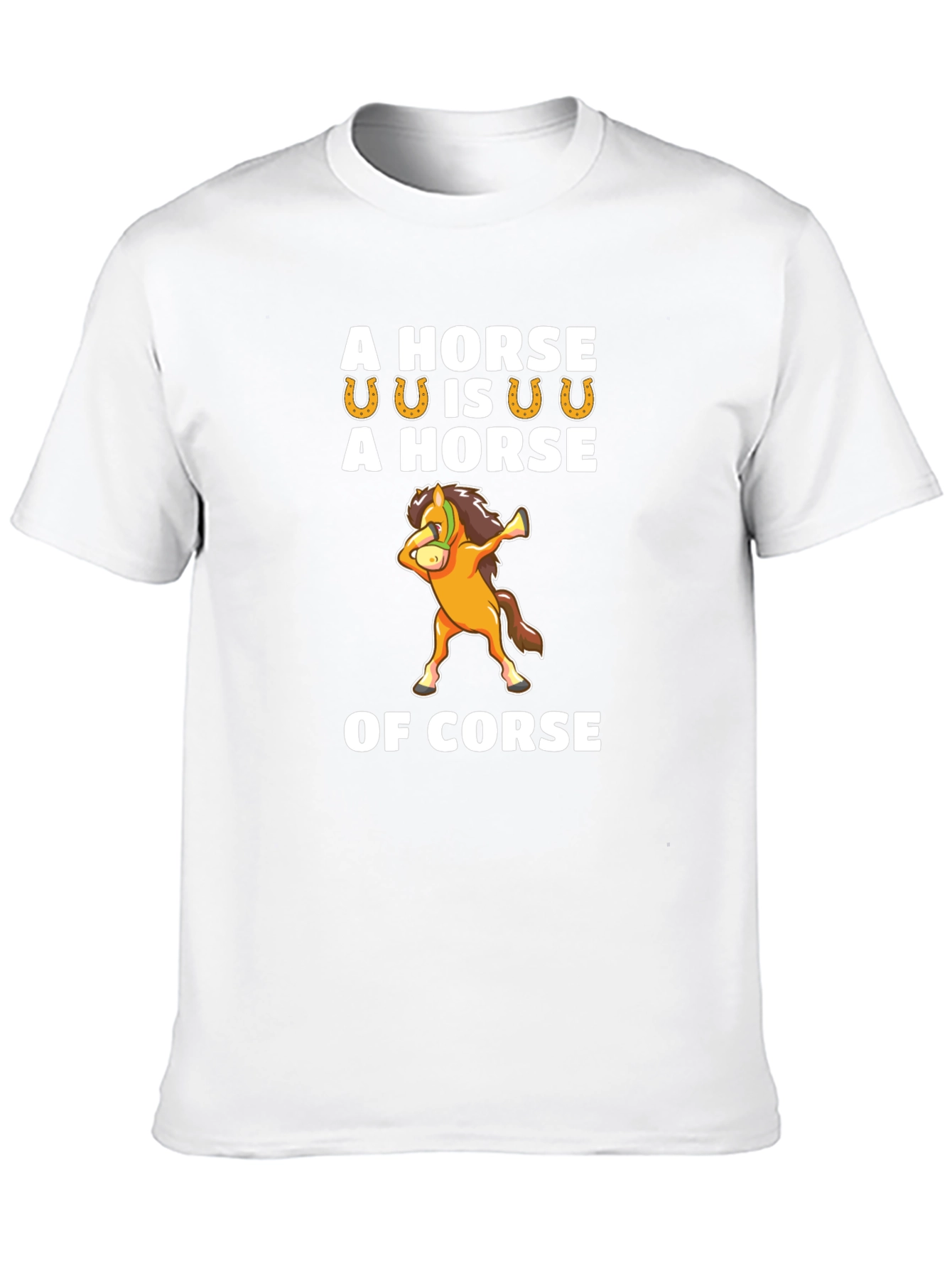 Black Funny Horse Pun T-Shirt - 'Of Corse' Humor Tee view 10