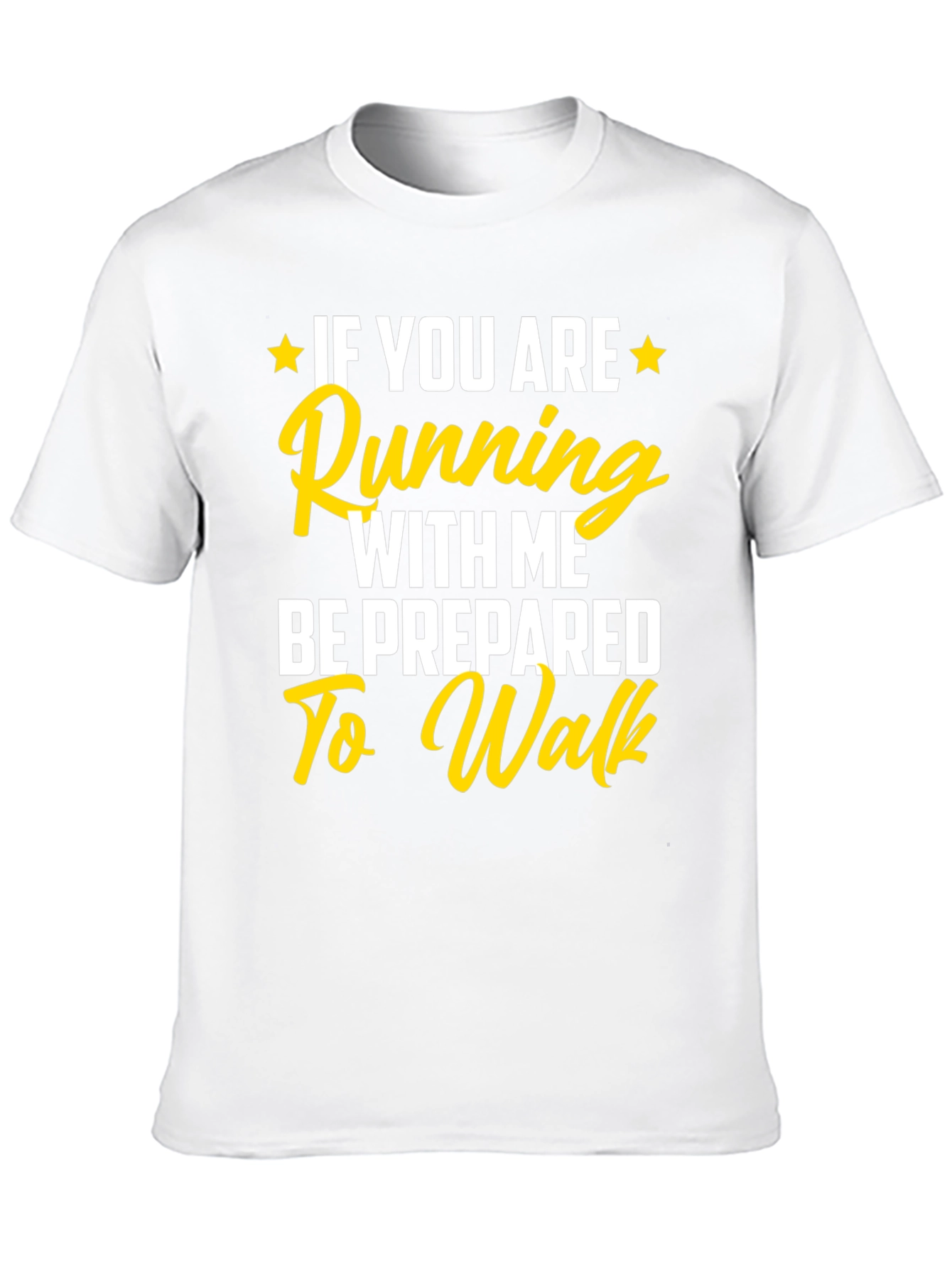 Black Funny Running T-Shirt: Be Prepared to Walk! view 10