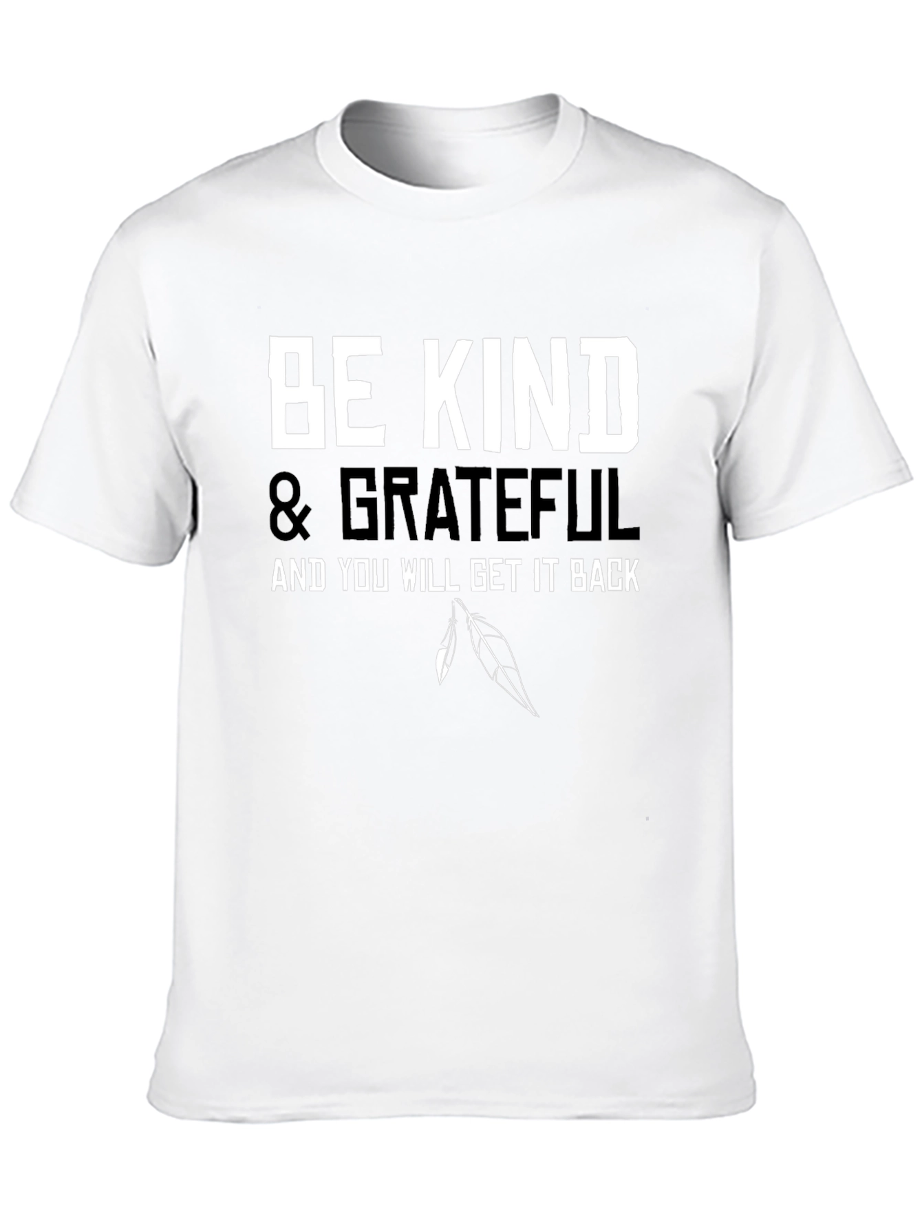 Black Be Kind & Grateful Black T-Shirt view 10