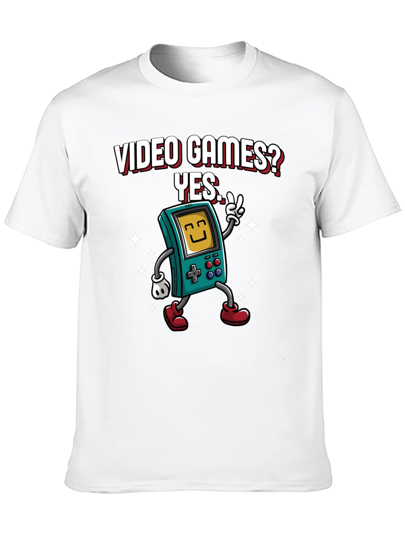 Black Video Games Yes T-Shirt view 10