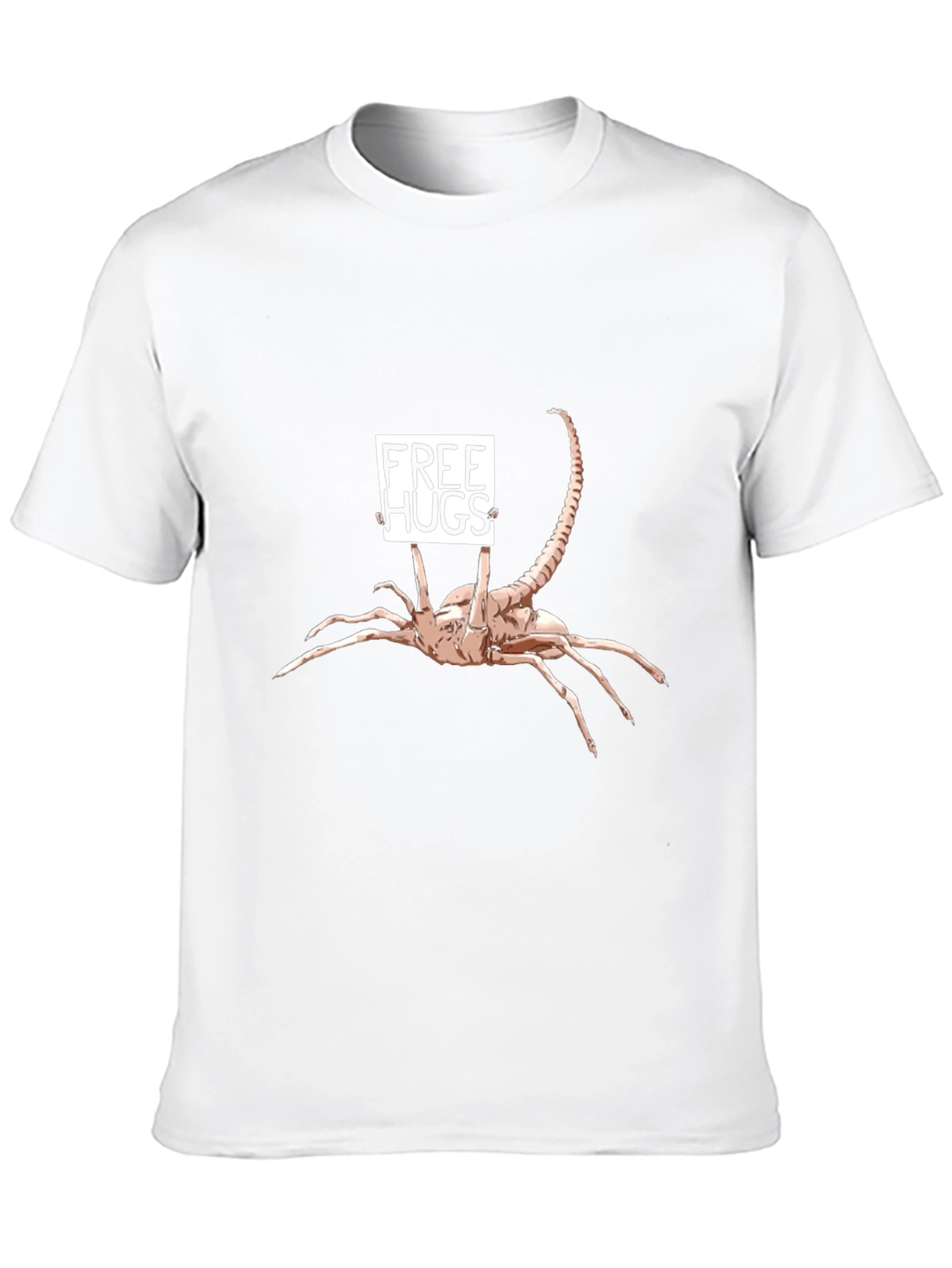 Black Free Hugs Alien T-Shirt - Funny Sci-Fi Tee view 10