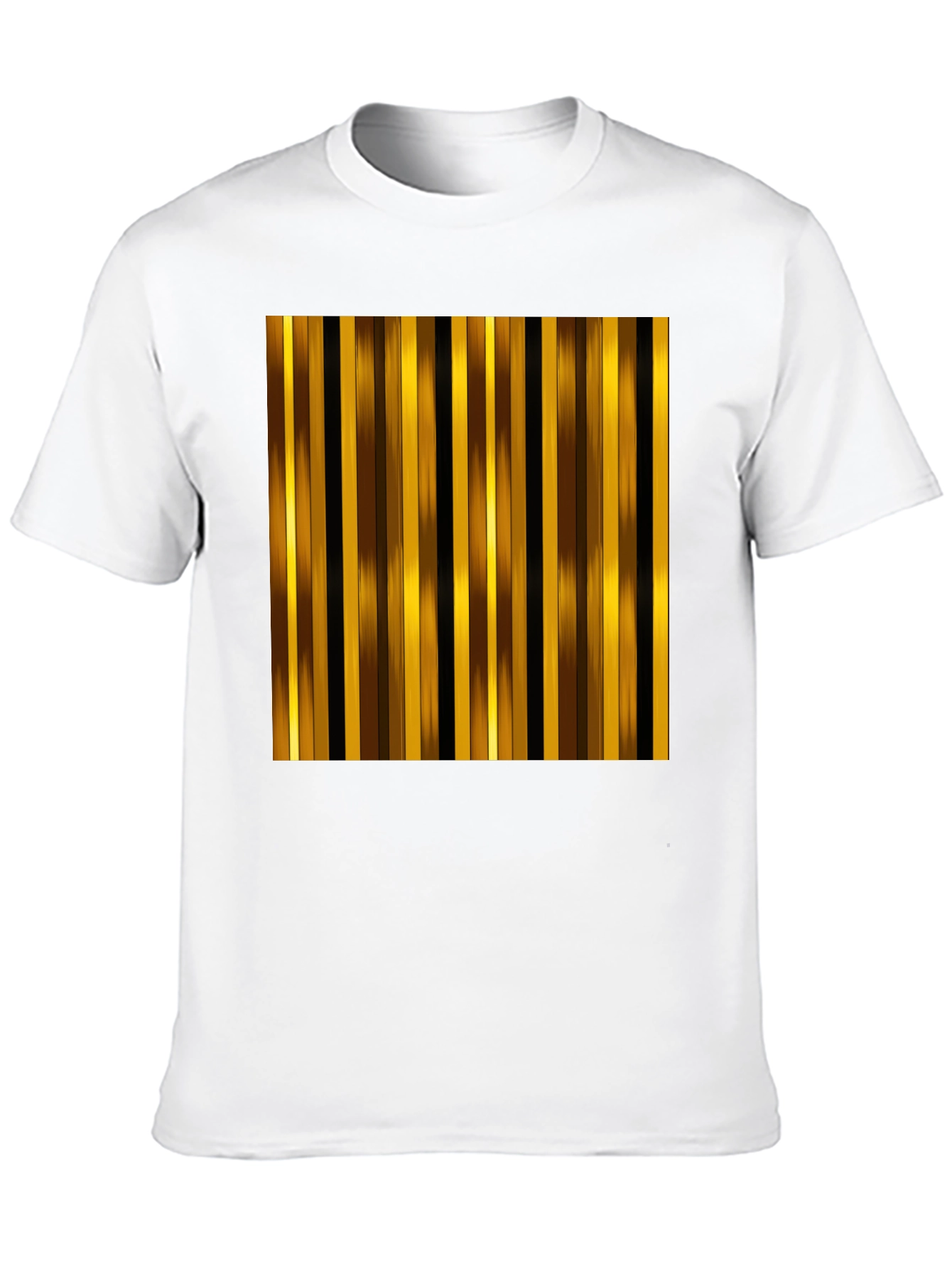 Black Striped Graphic Tee - Gold and Brown view 10