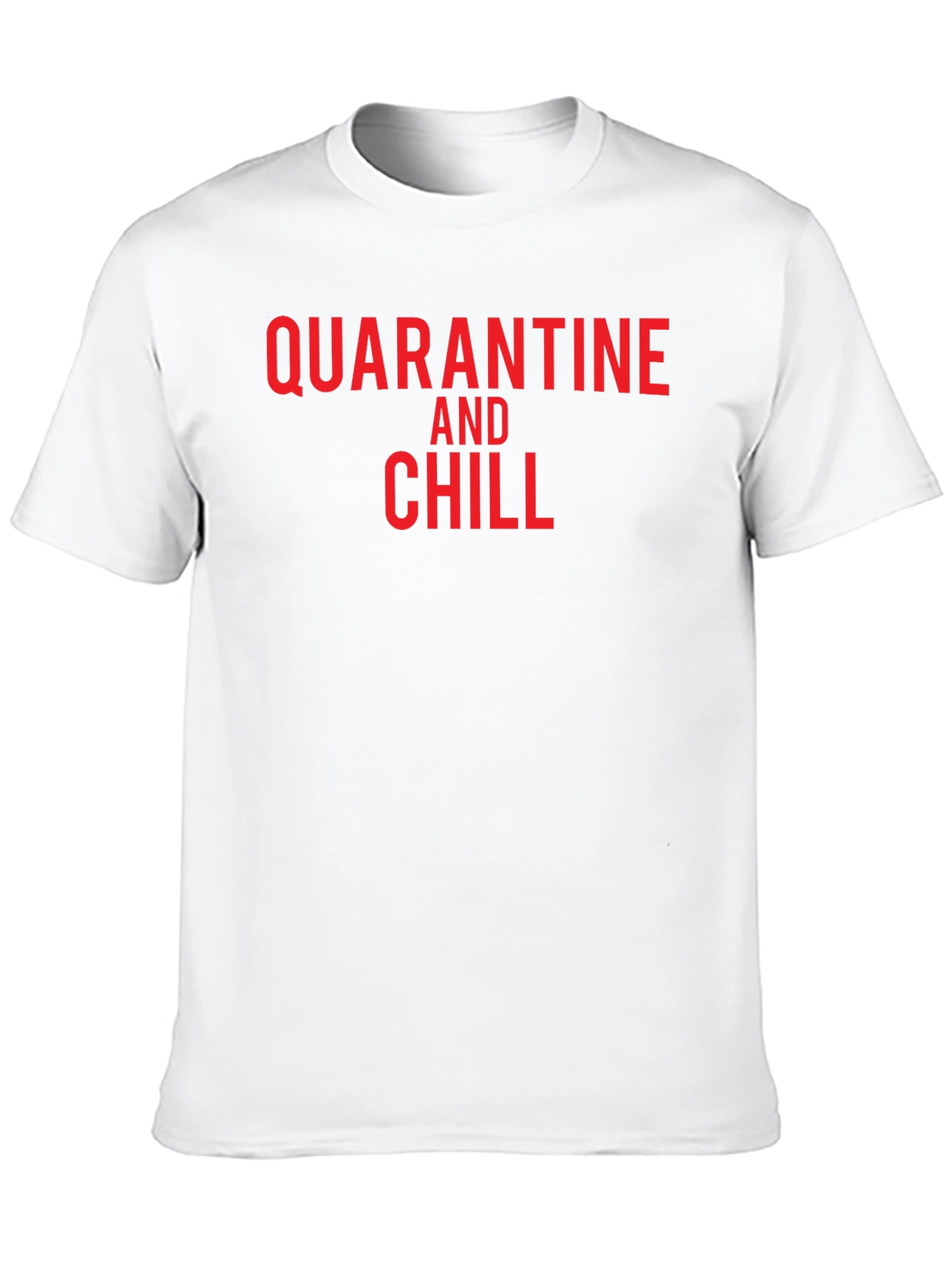 Black Quarantine and Chill Black T-Shirt view 10