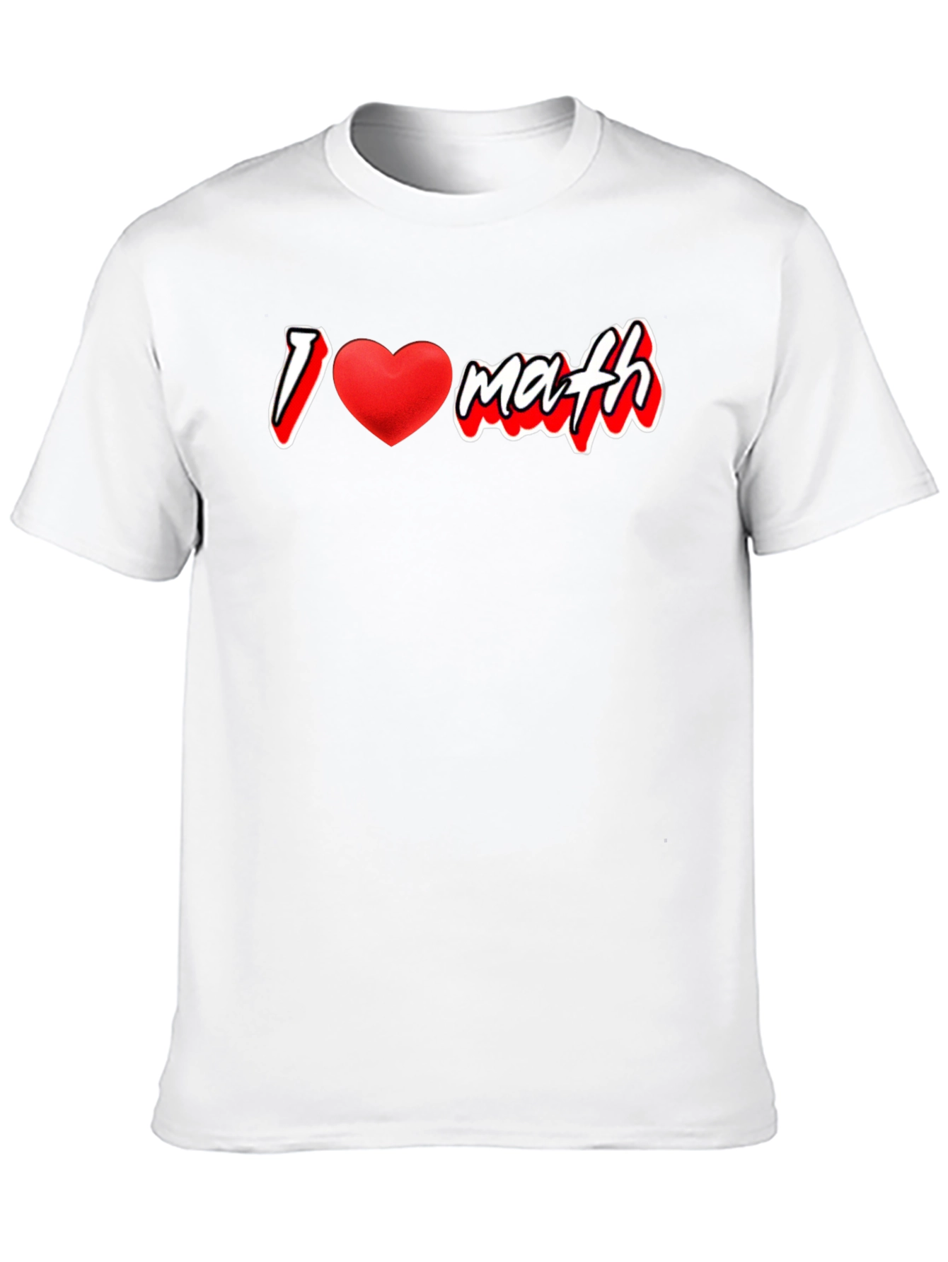 Black I Heart Math Graphic T-Shirt view 10