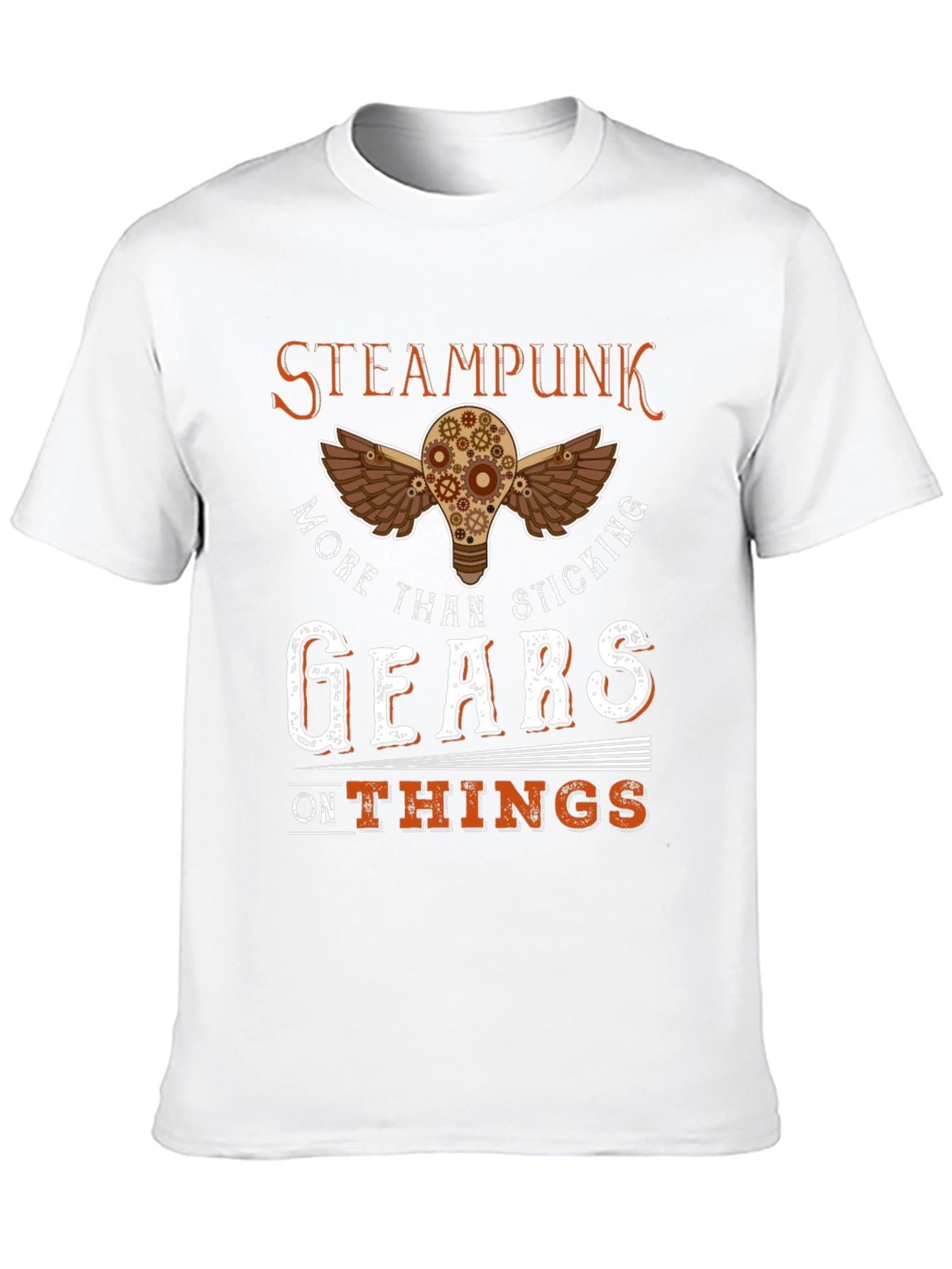 Black Steampunk Gears T-Shirt view 10
