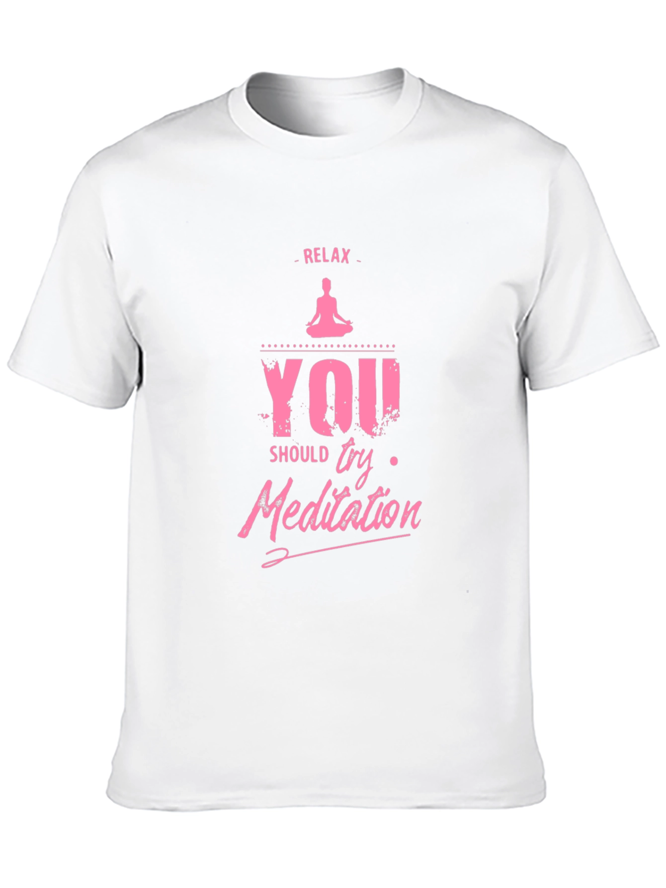 Black Relax Meditation Graphic T-Shirt view 10