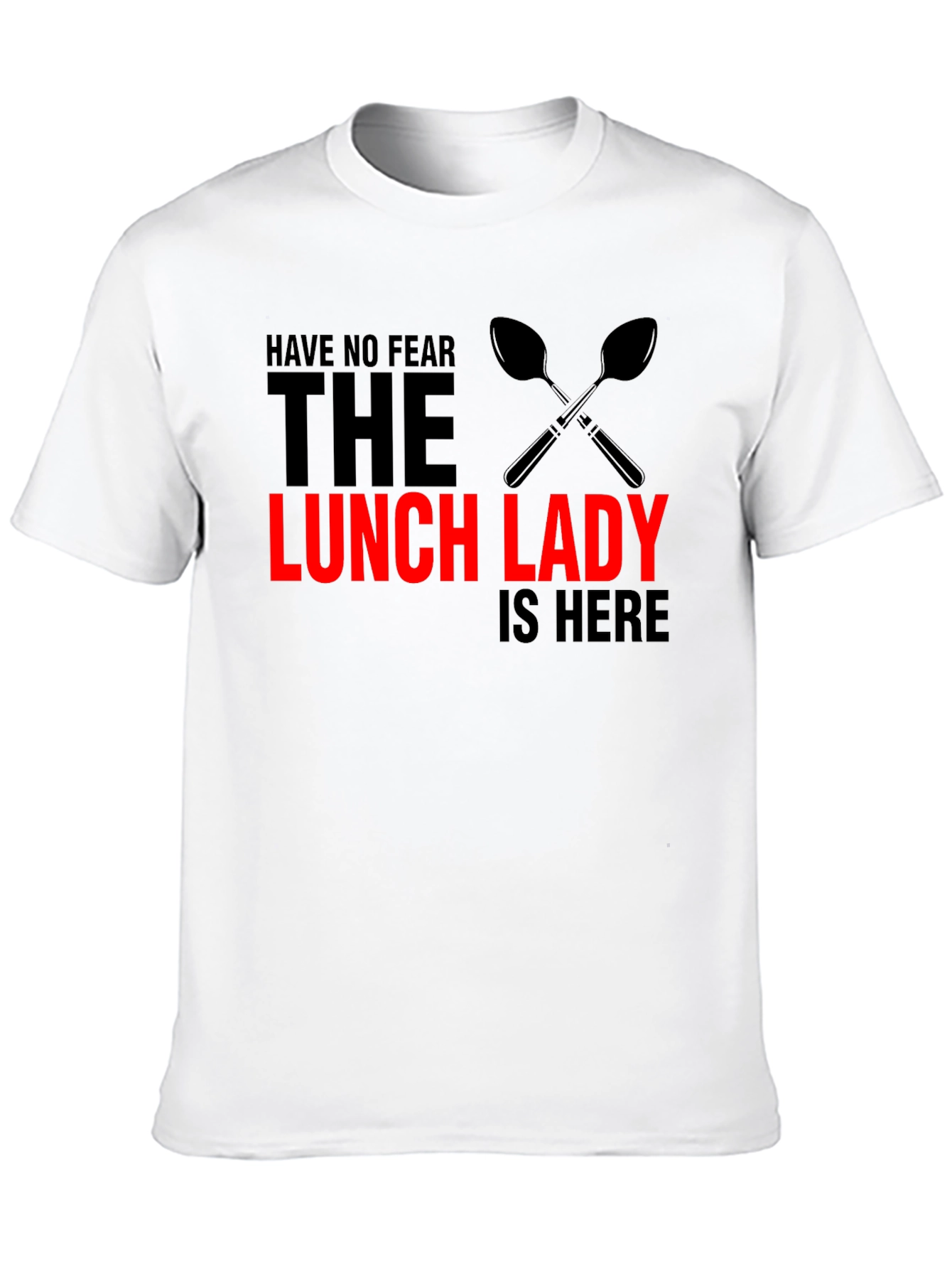 Black Lunch Lady T-Shirt - Funny Kitchen Staff Apparel view 10