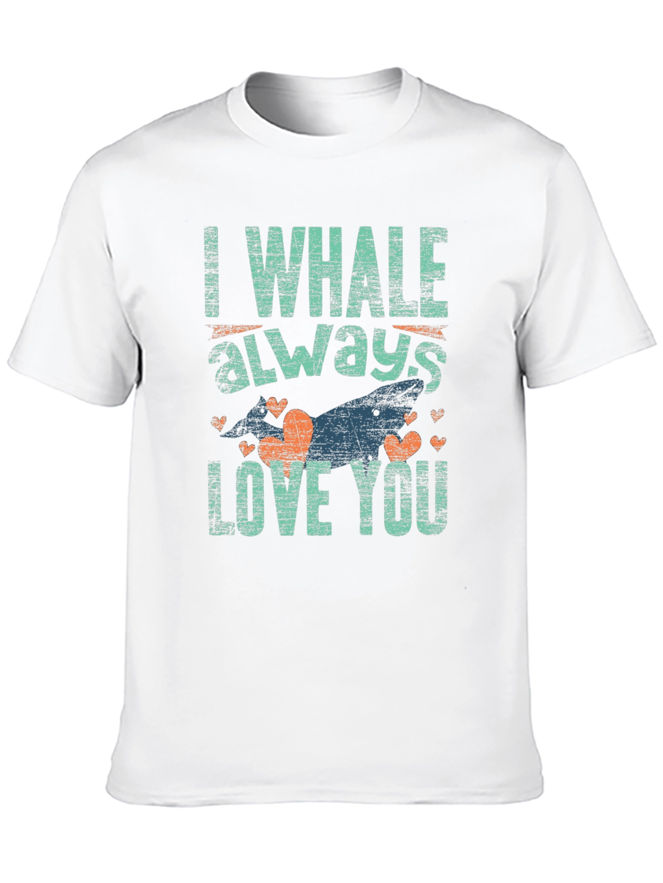 Black I Whale Always Love You Graphic T-Shirt view 10