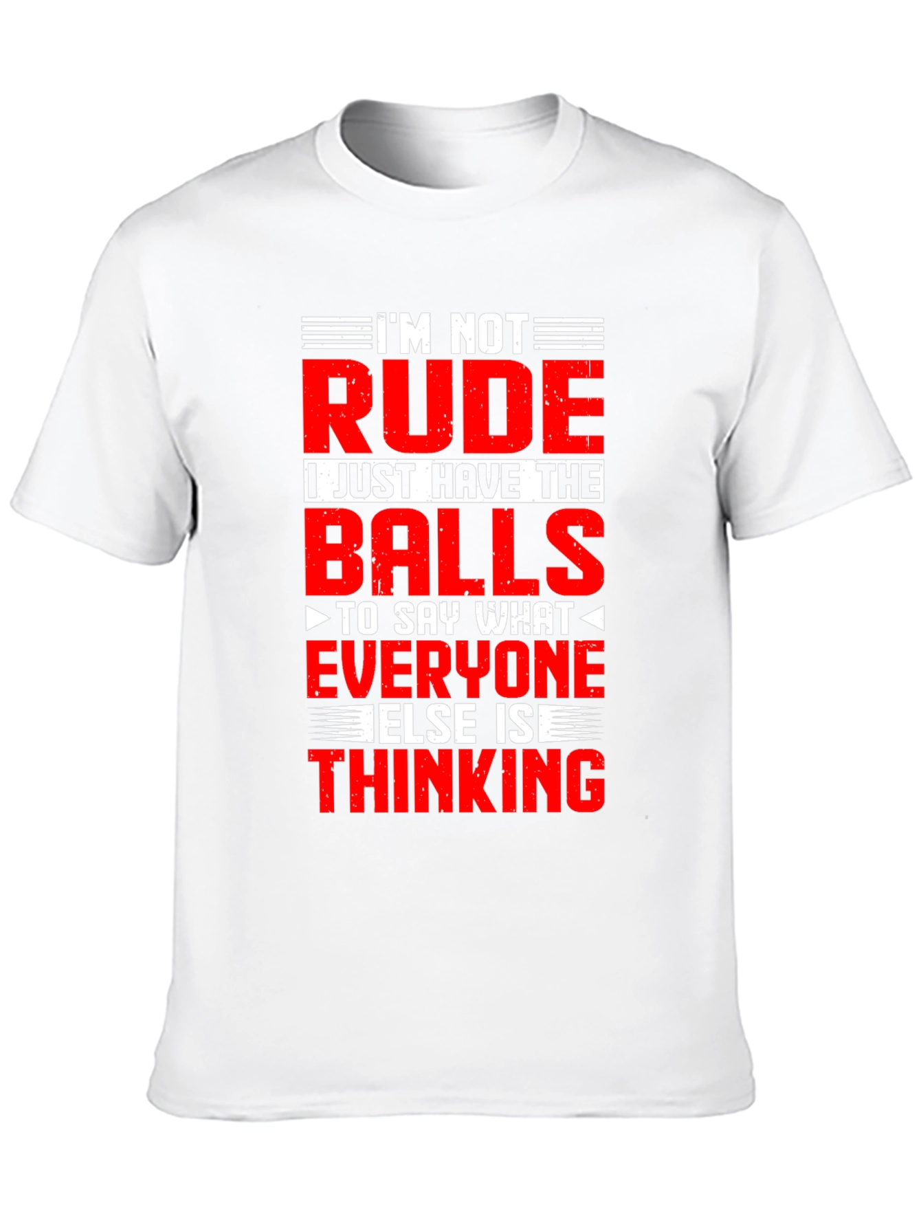 Black Funny Graphic T-Shirt: I'm Not Rude, Just Honest view 10