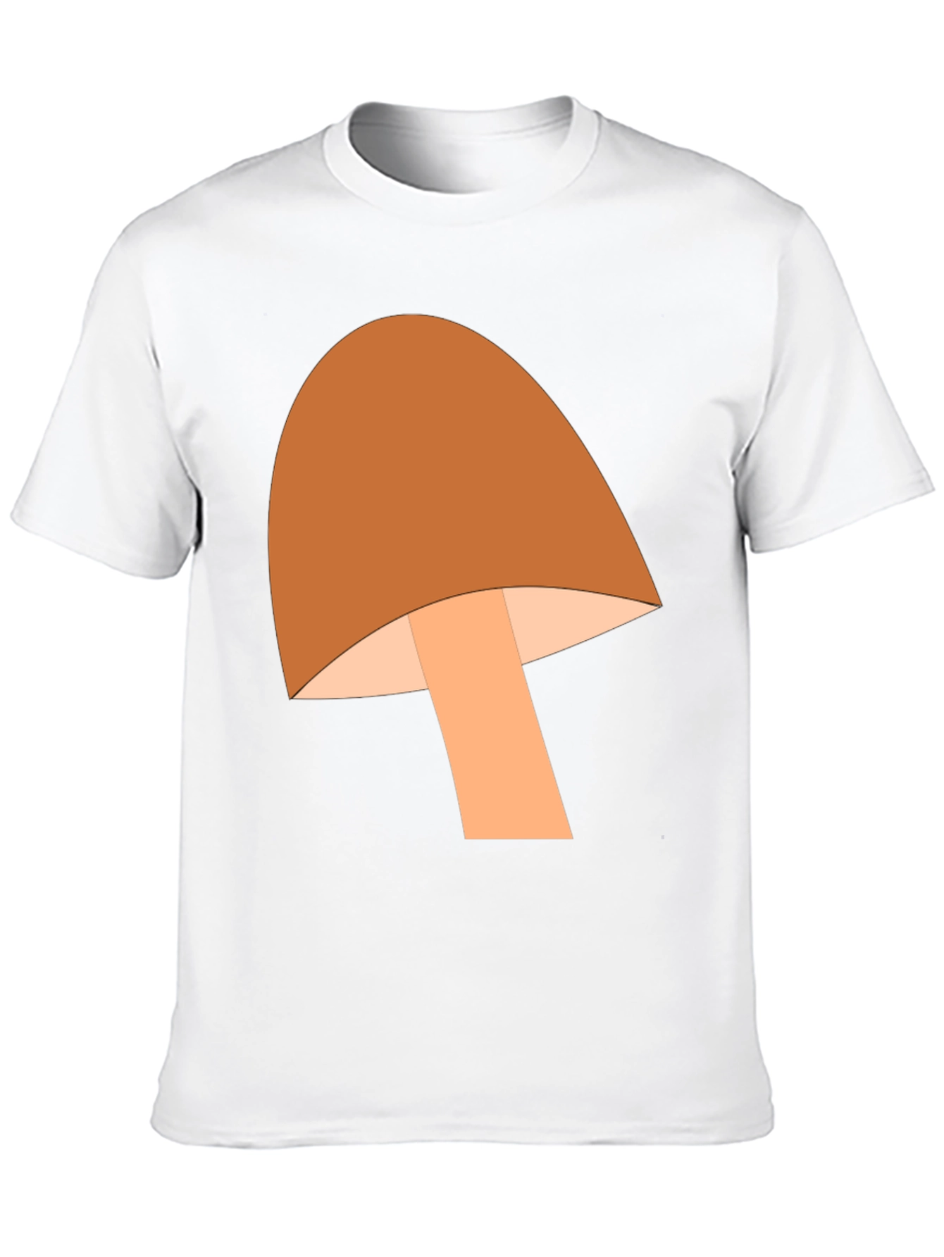 Black Mushroom Graphic Tee - Fun Casual Wear view 10