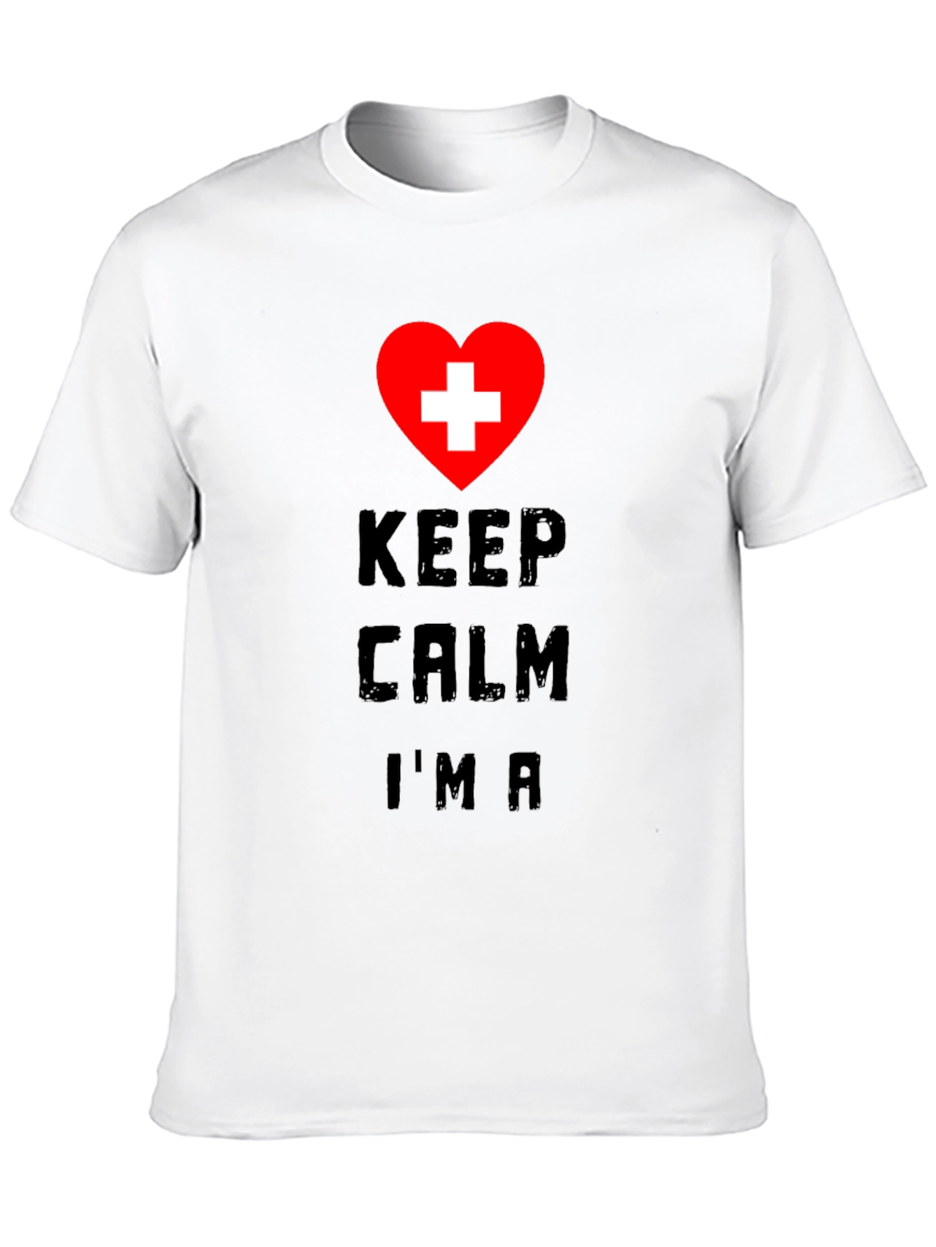 Black Keep Calm I'm A... Graphic Tee view 10