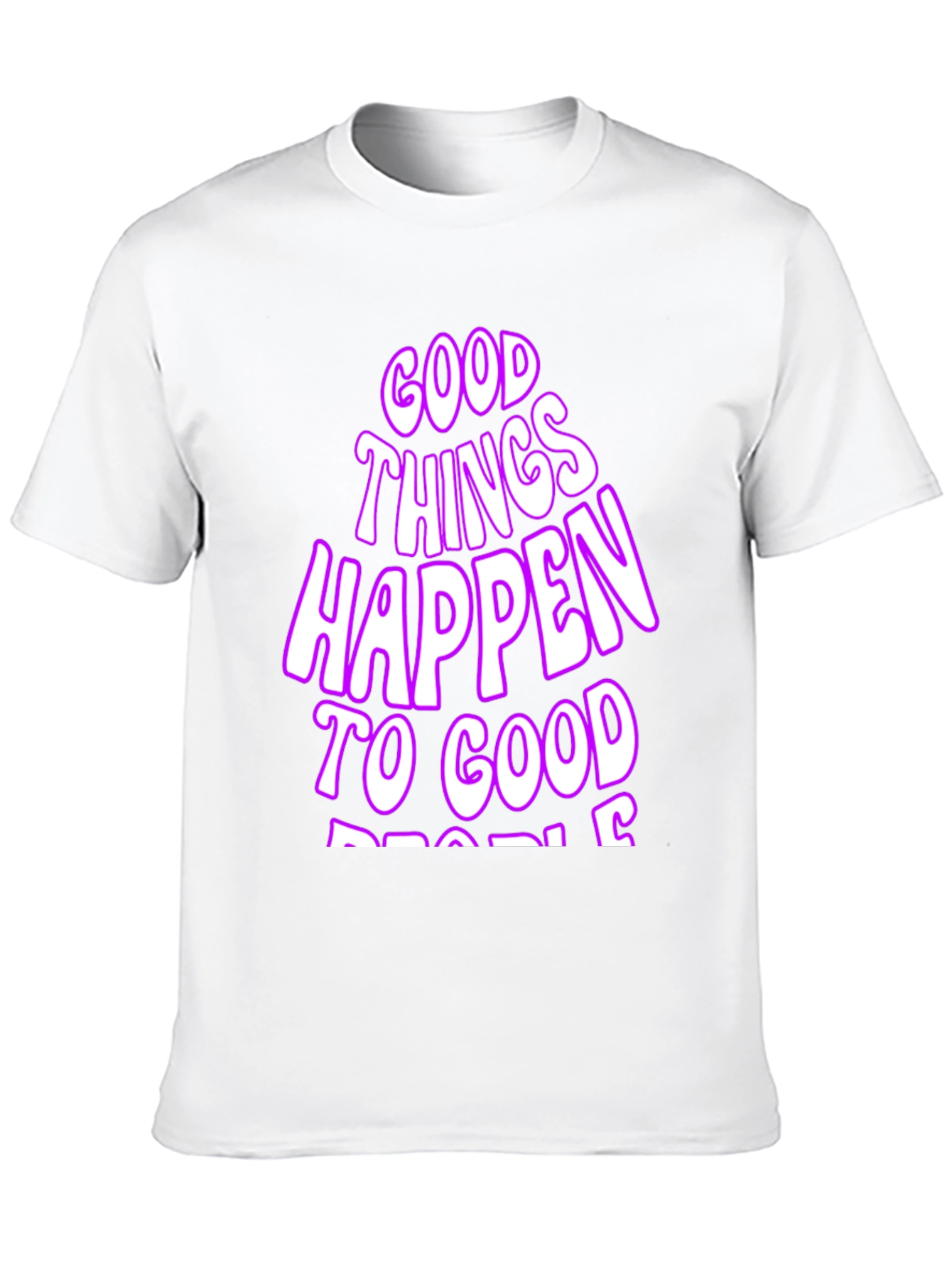 Black Good Things Happen T-Shirt - Black Casual Tee view 10