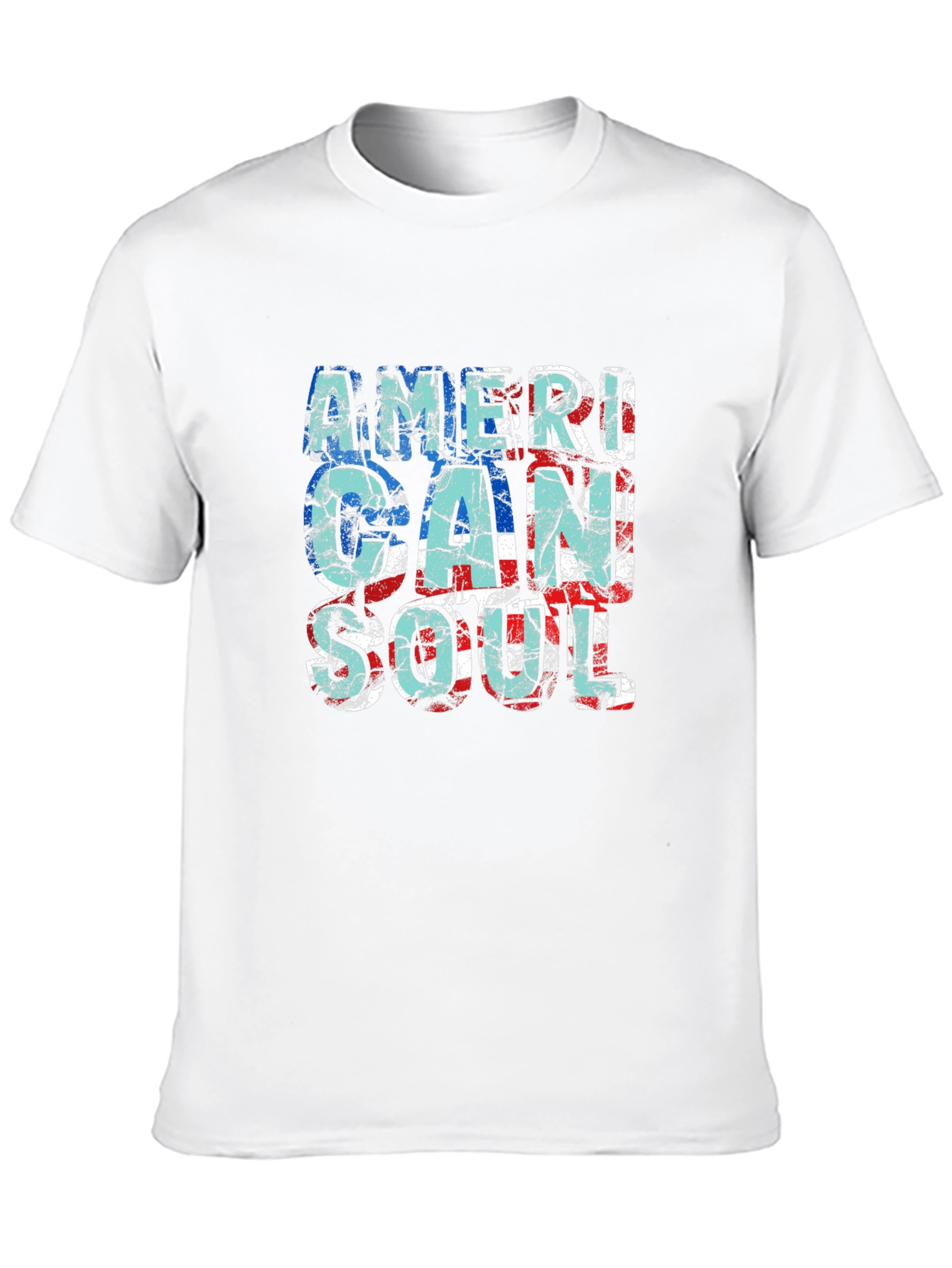 Black American Soul Graphic Print Black T-Shirt view 10