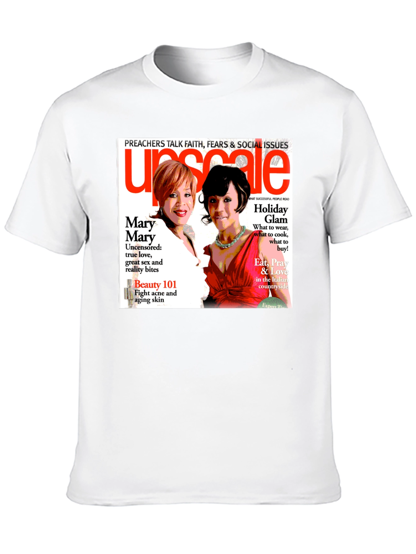 Black Upscale Magazine Graphic T-Shirt view 10