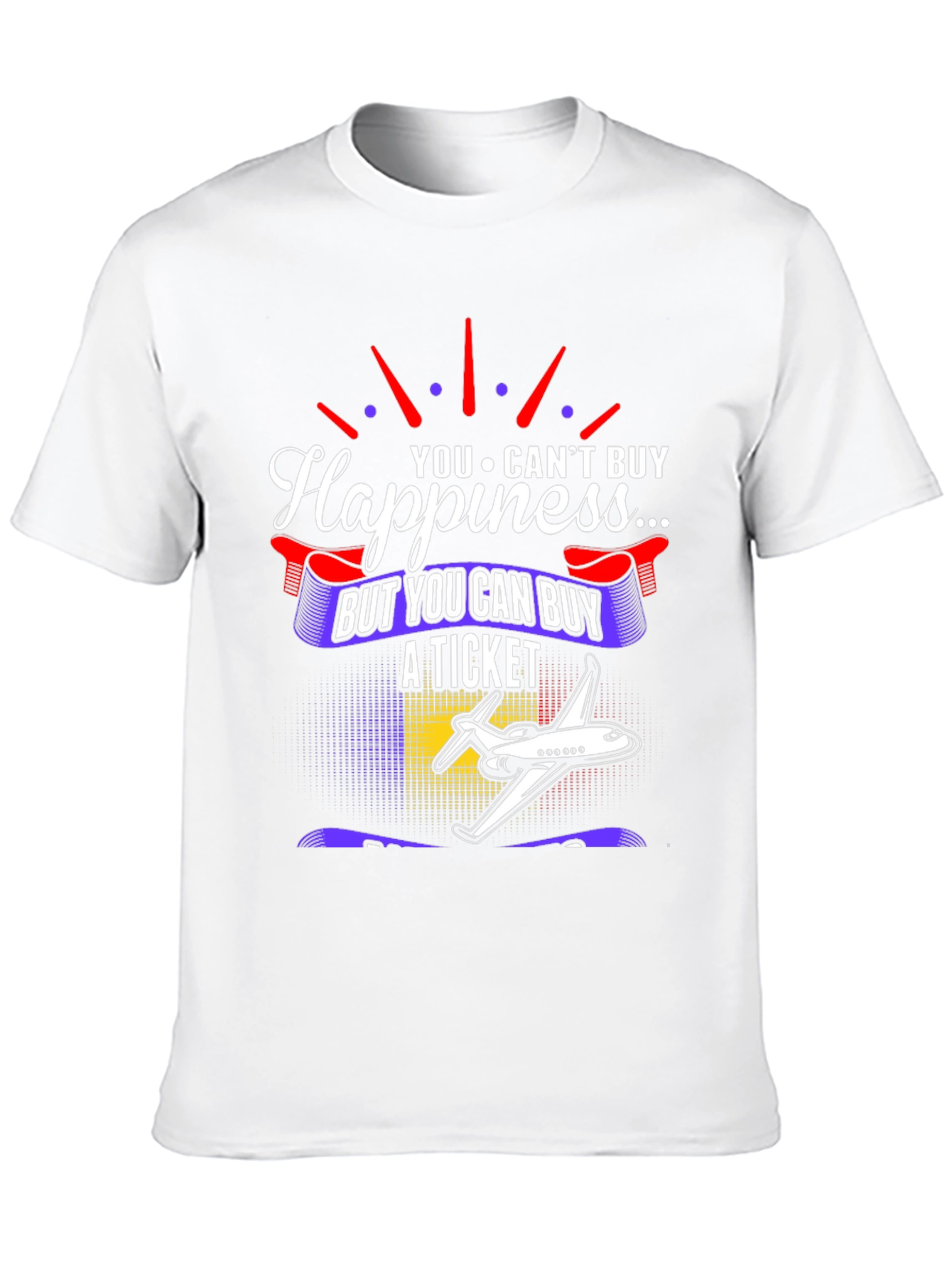 Black Happiness Ticket Graphic Tee view 10