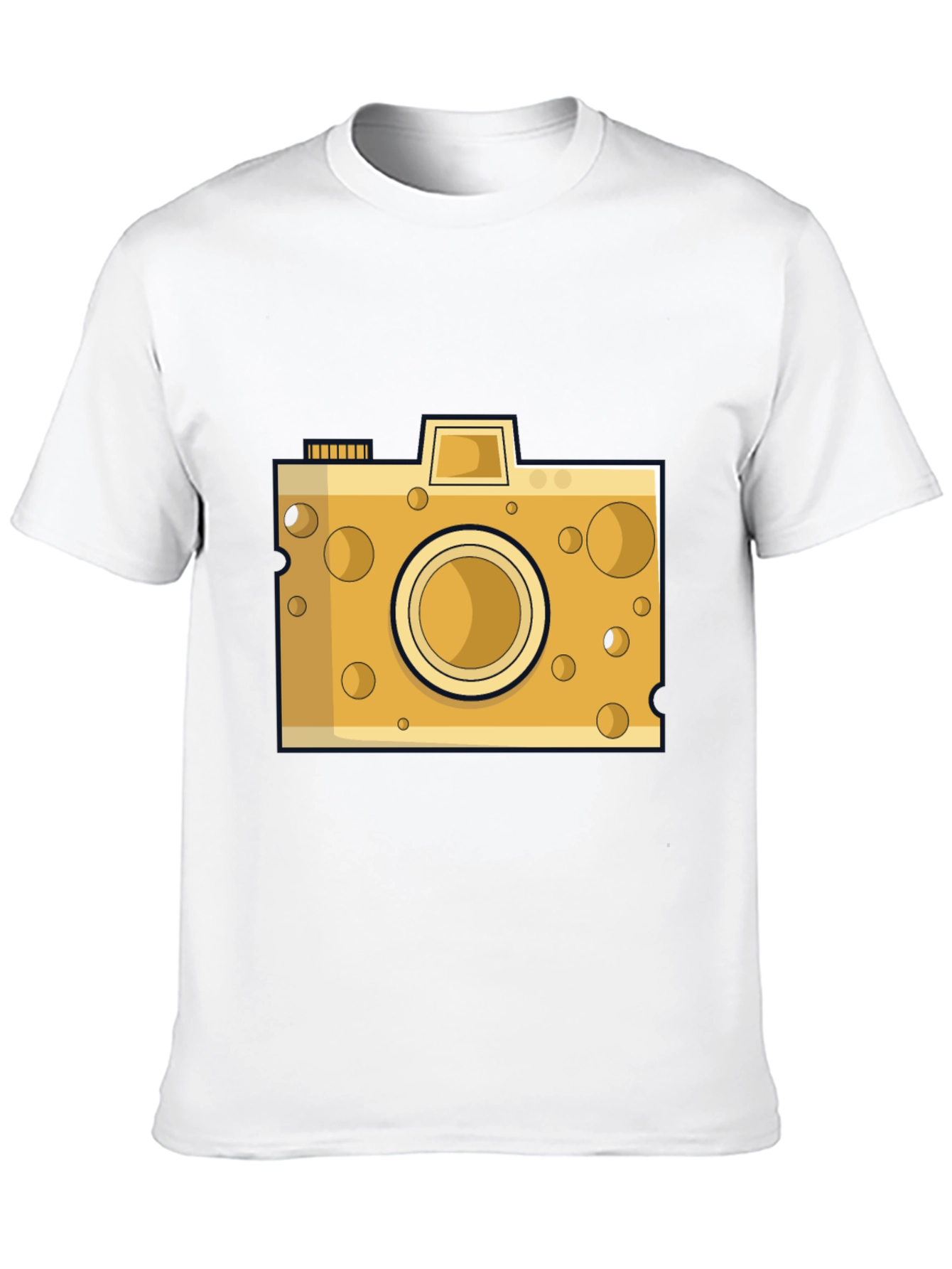 Black Cheese Camera Graphic Tee - Black Cotton view 10