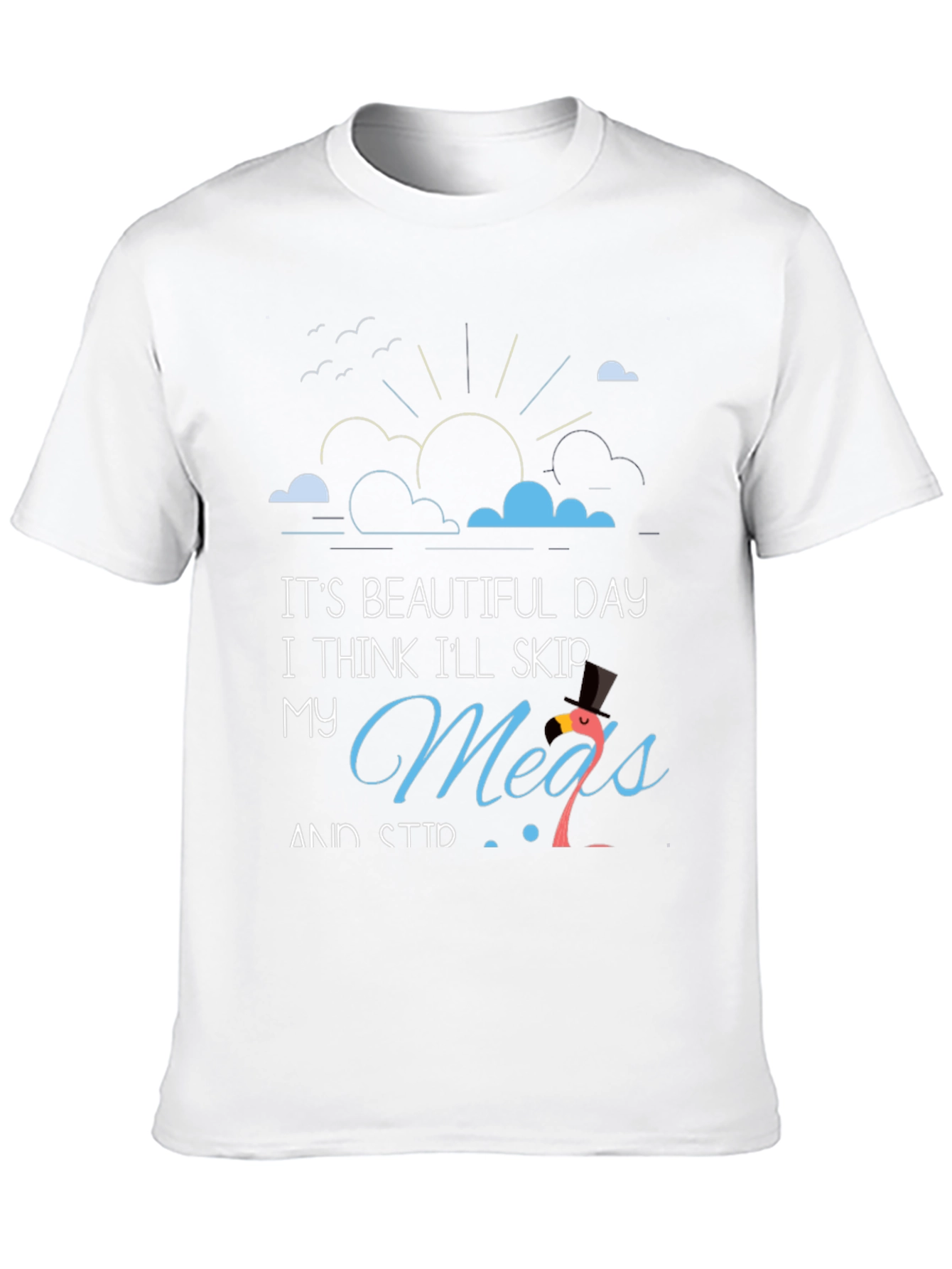 Black Humorous "Skip My Meds" Graphic Tee view 10