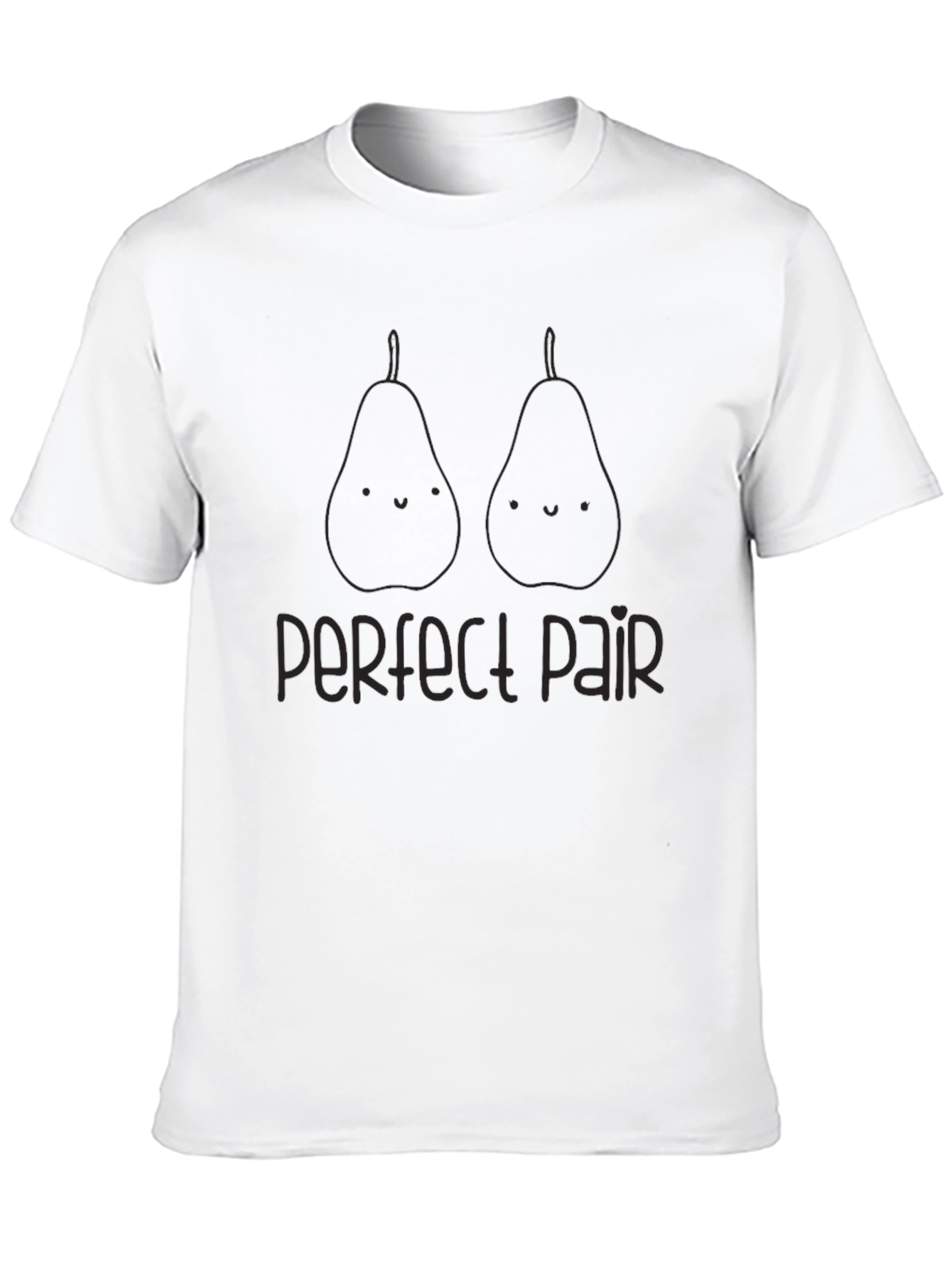 Black Perfect Pair Graphic Tee - Unisex Black T-Shirt view 10