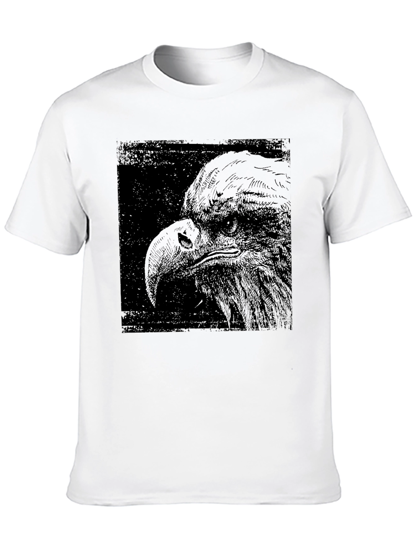 Black Eagle Graphic Print Black T-Shirt view 10