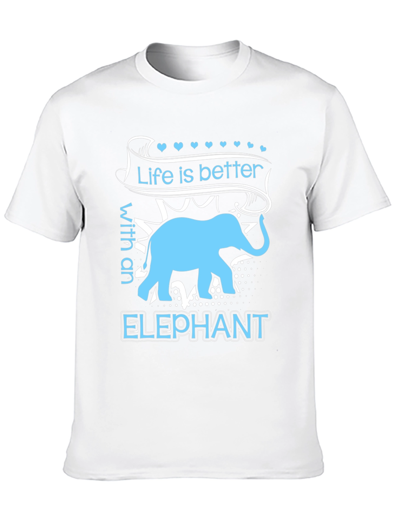 Black Elephant Lover T-Shirt - Life is Better Tee view 10