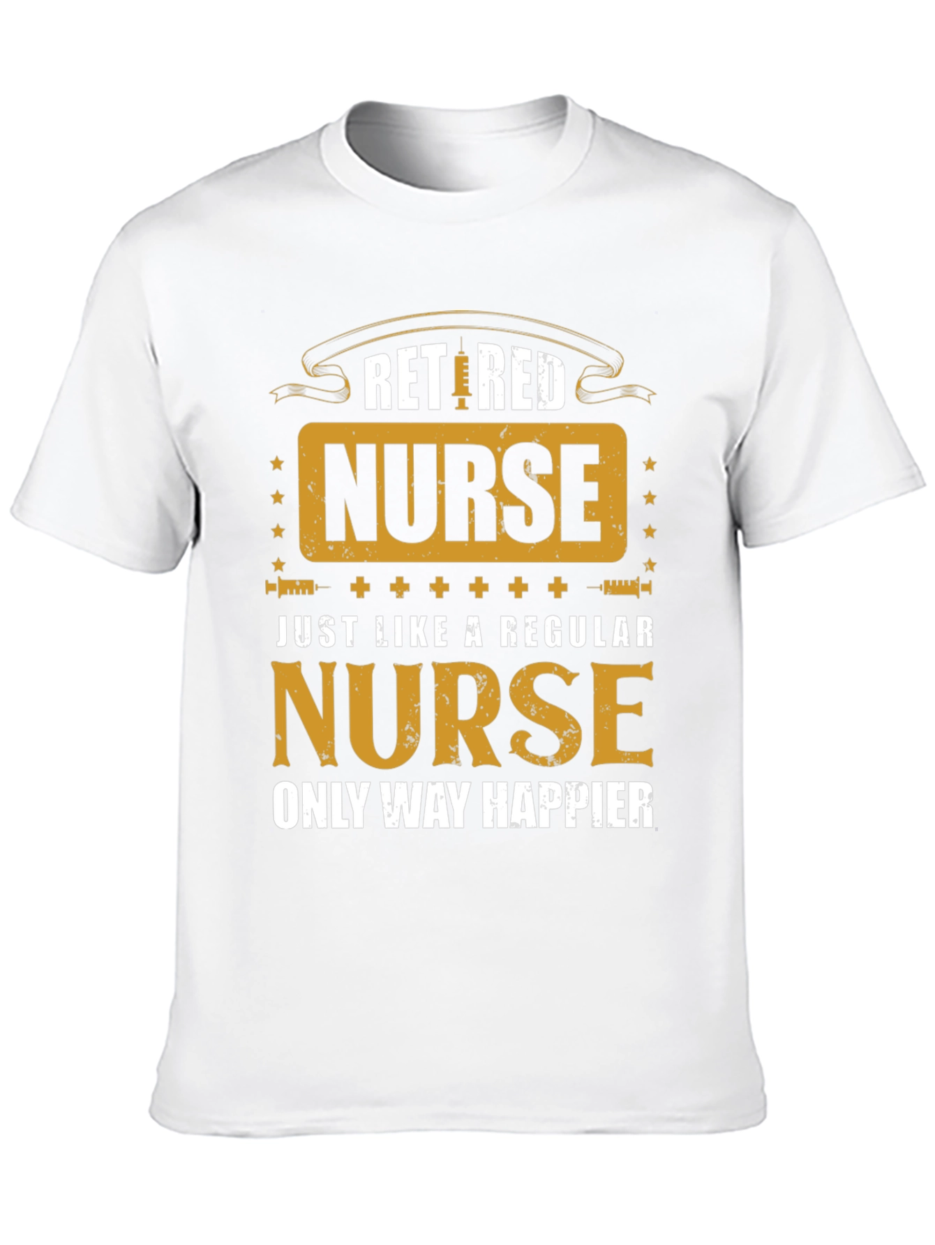 Black Retired Nurse Graphic T-Shirt view 10